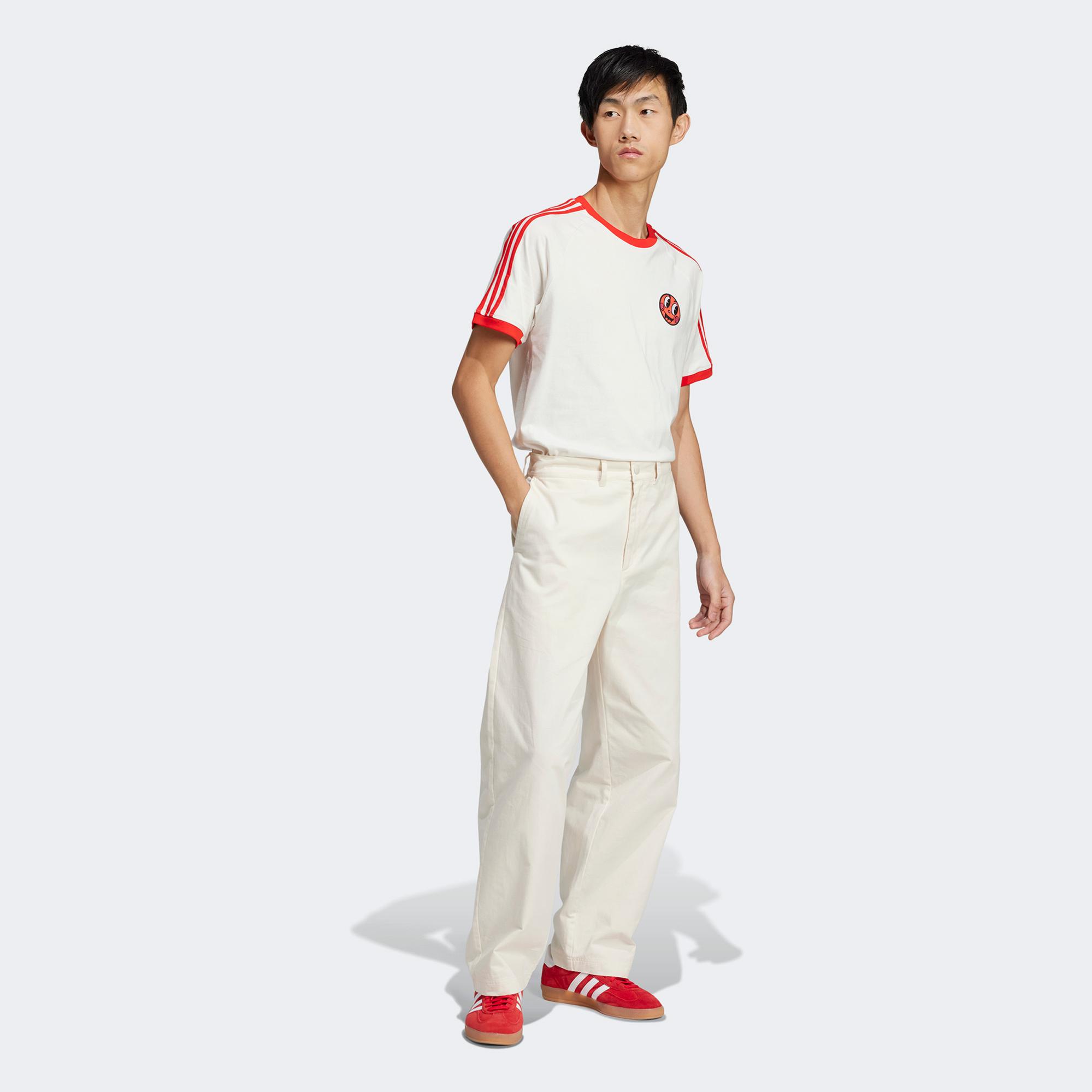 adidas Cali Erkek Beyaz T-Shirt