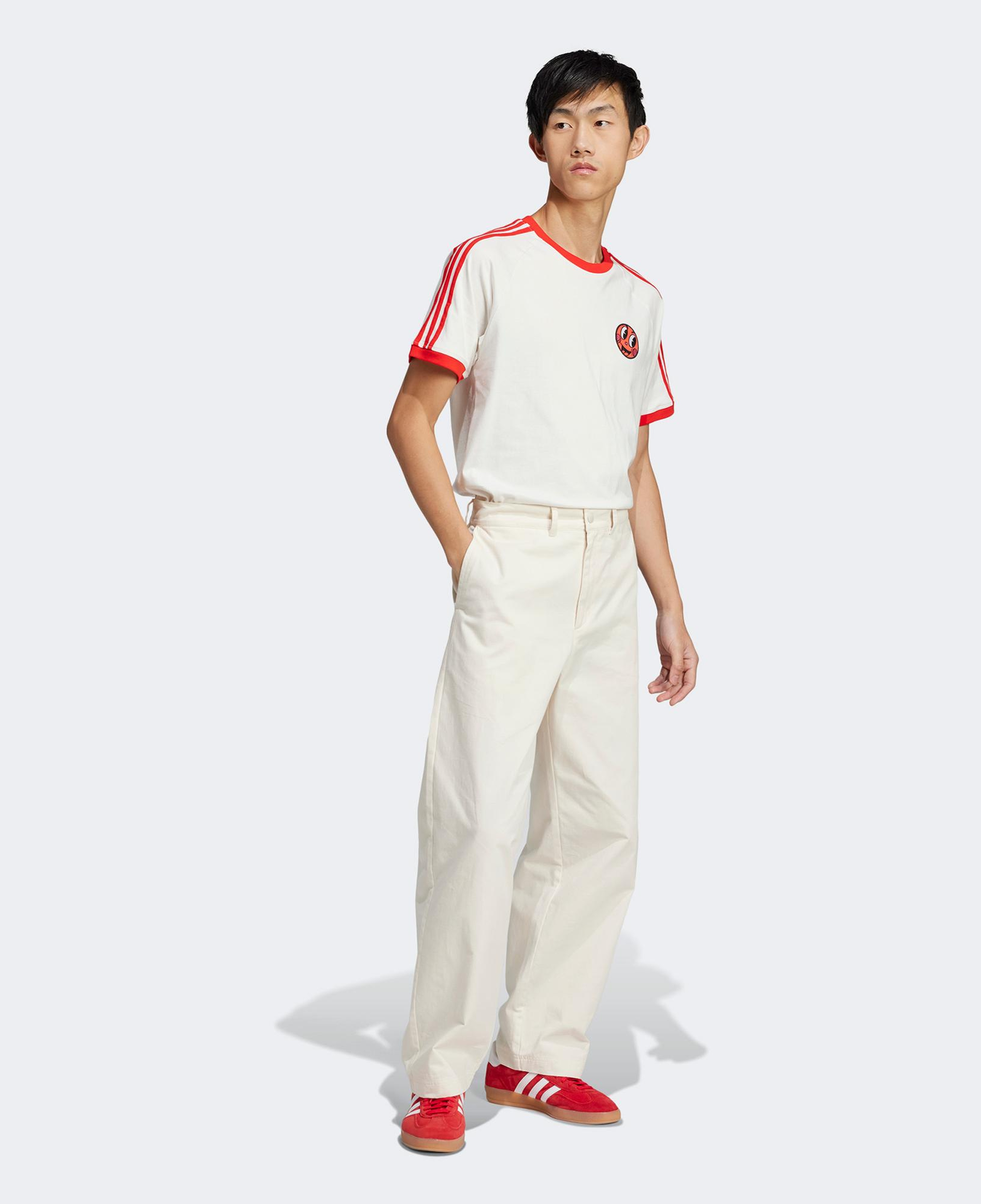 adidas Cali Erkek Beyaz T-Shirt