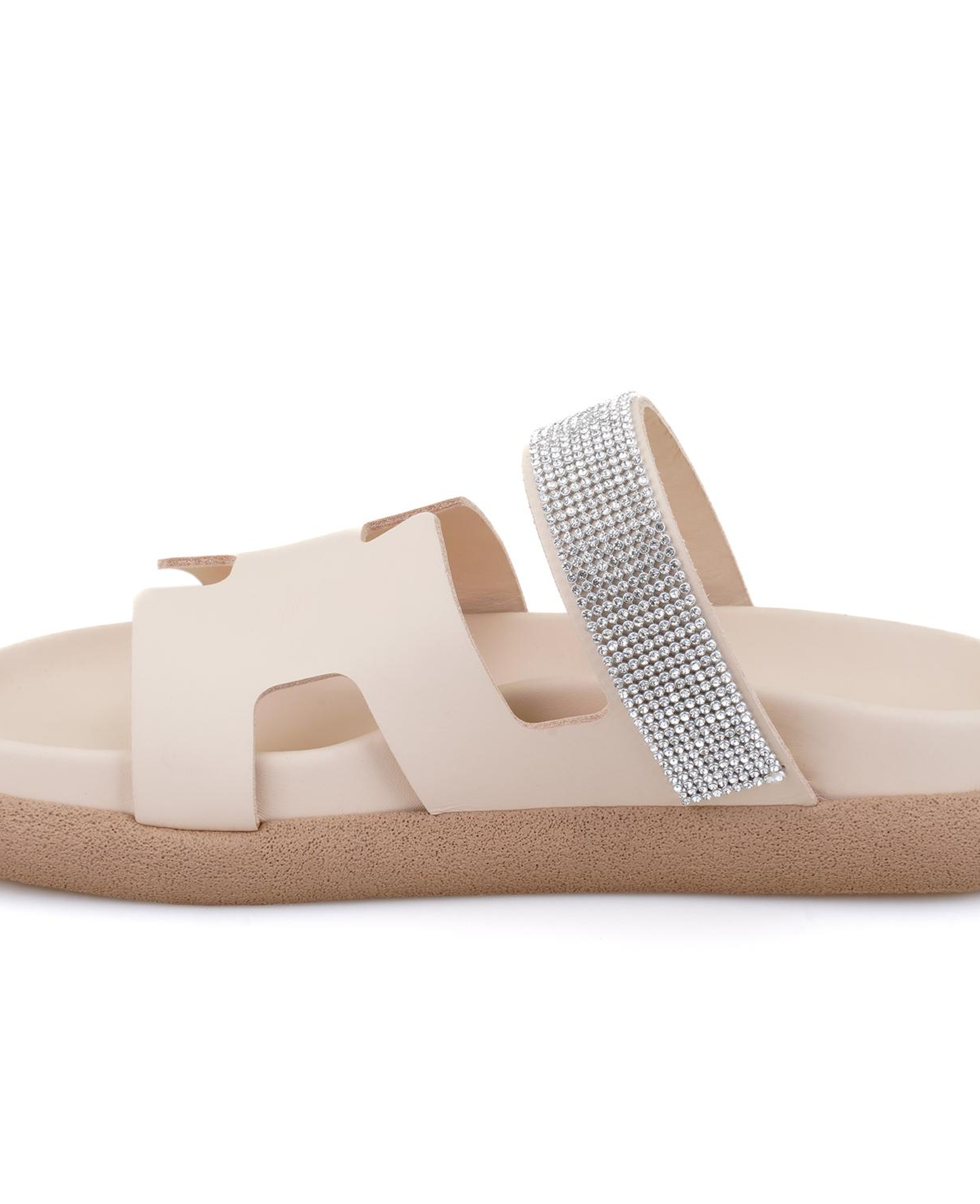 Fanetta Bej Kadın DesaComfort Tabanlı Deri Terlik