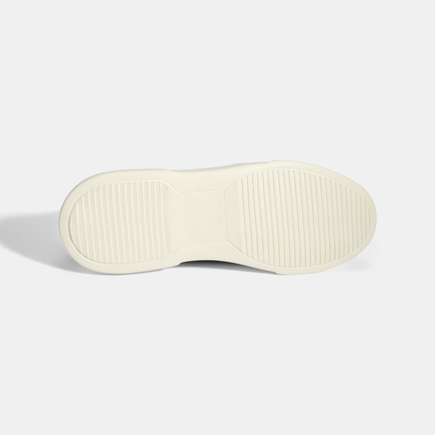 Erkek Kahve Bağcıklı Deri Sneaker