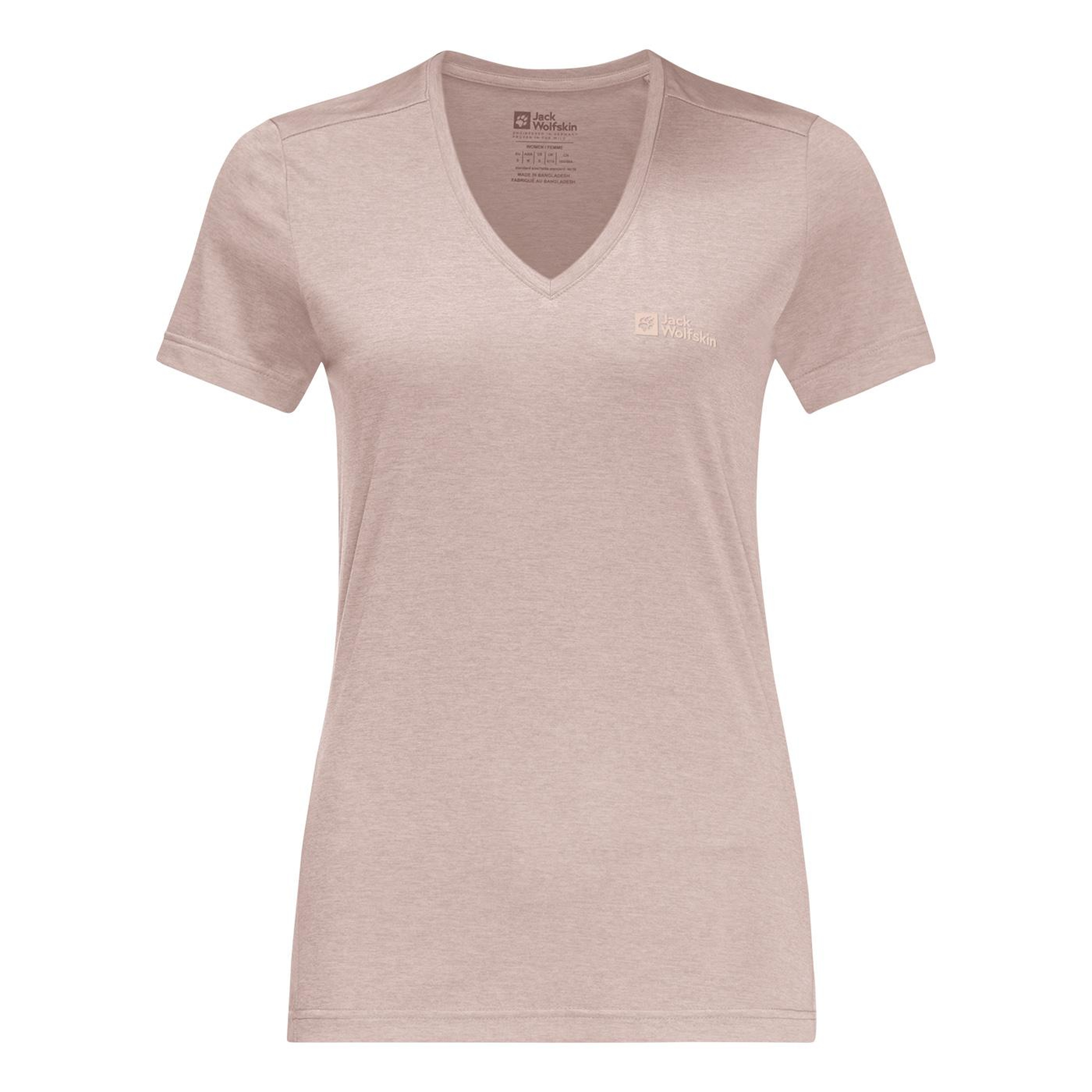 Jack Wolfskin Crosstrail T Kadın Pembe Tişört