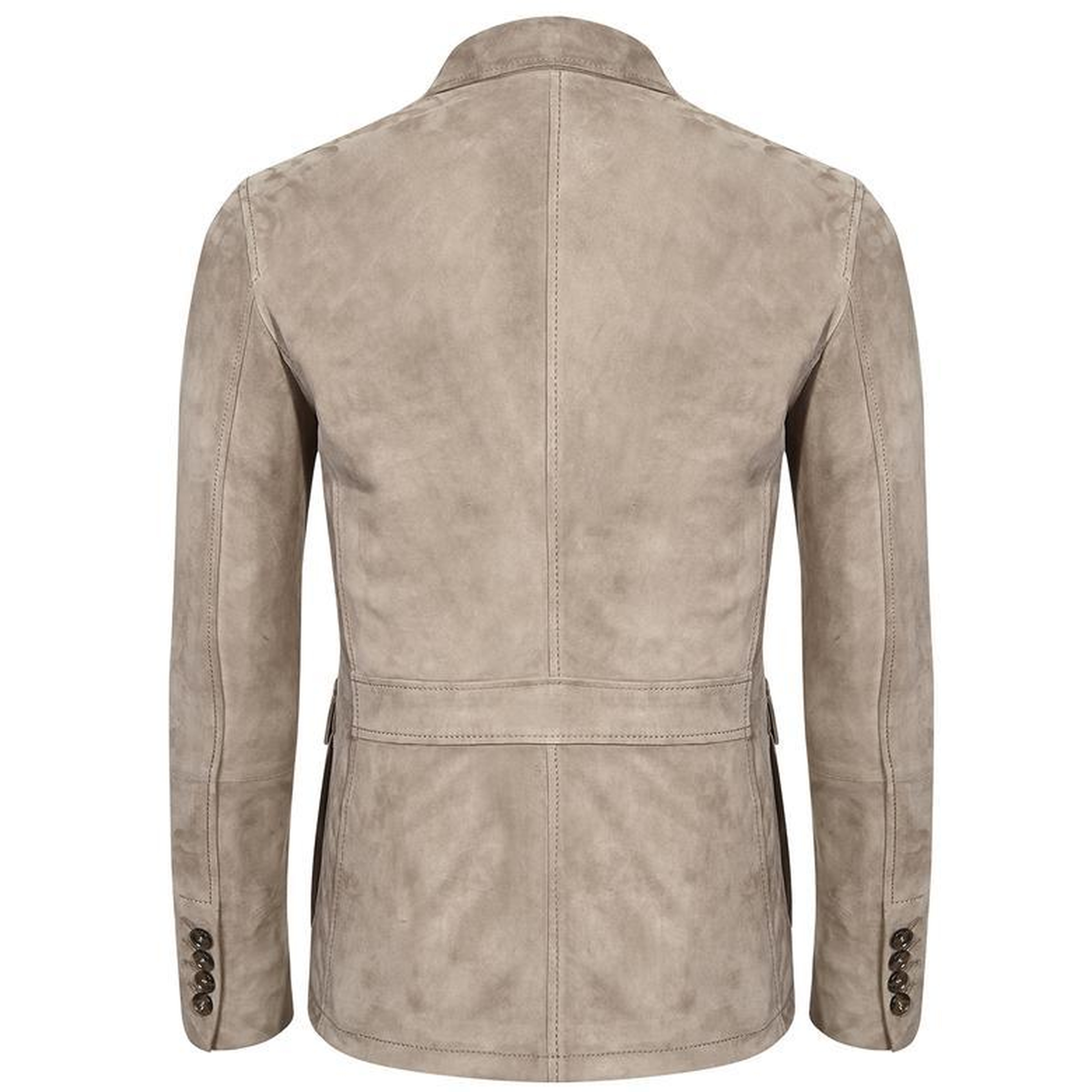 Antonin Bej Erkek Süet Safari Deri Ceket