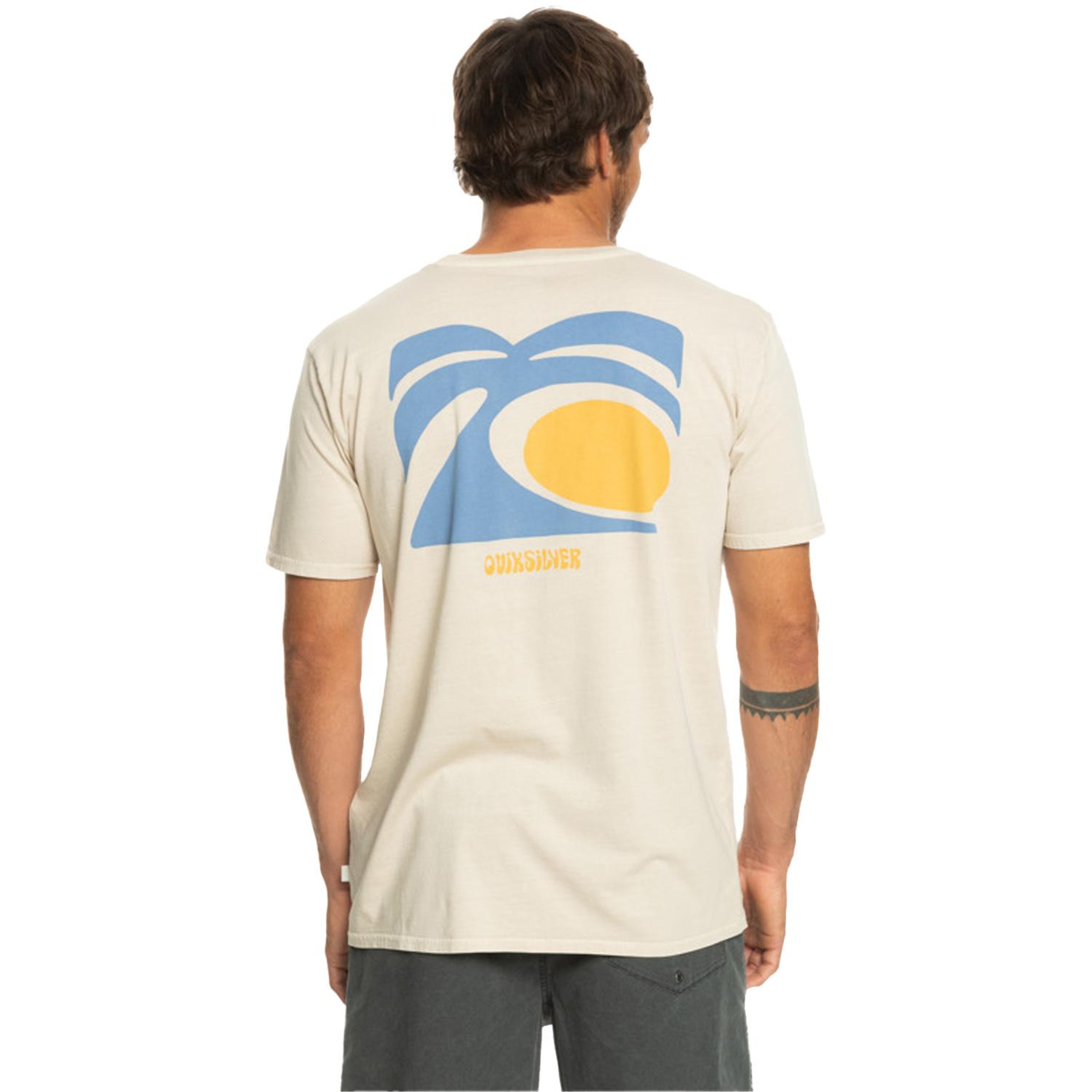 Quiksilver Artsinpalm Erkek Bej Tişört