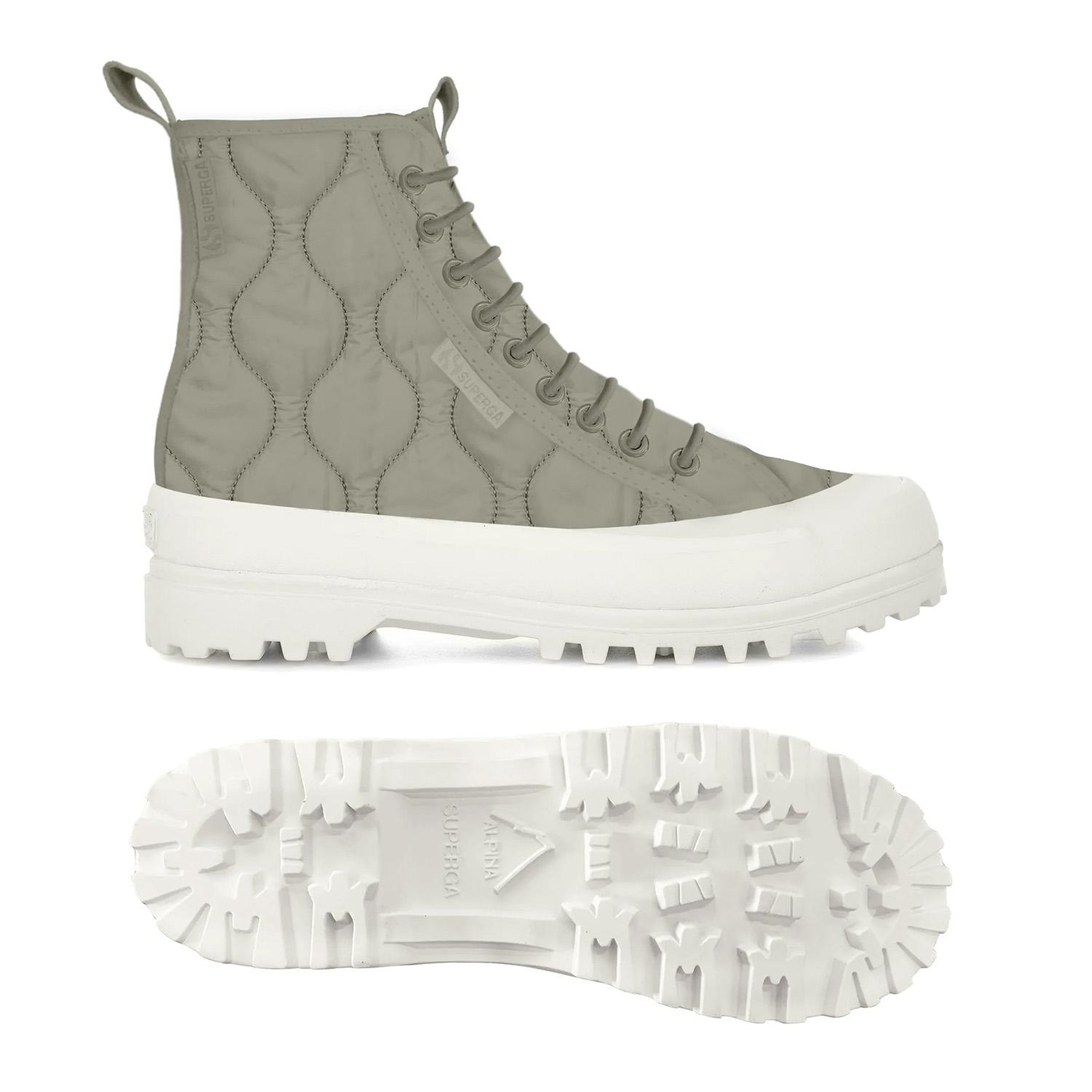 Superga 2644 Alpina Quilted Nylon Kadın Yeşil Günlük Ayakkabı