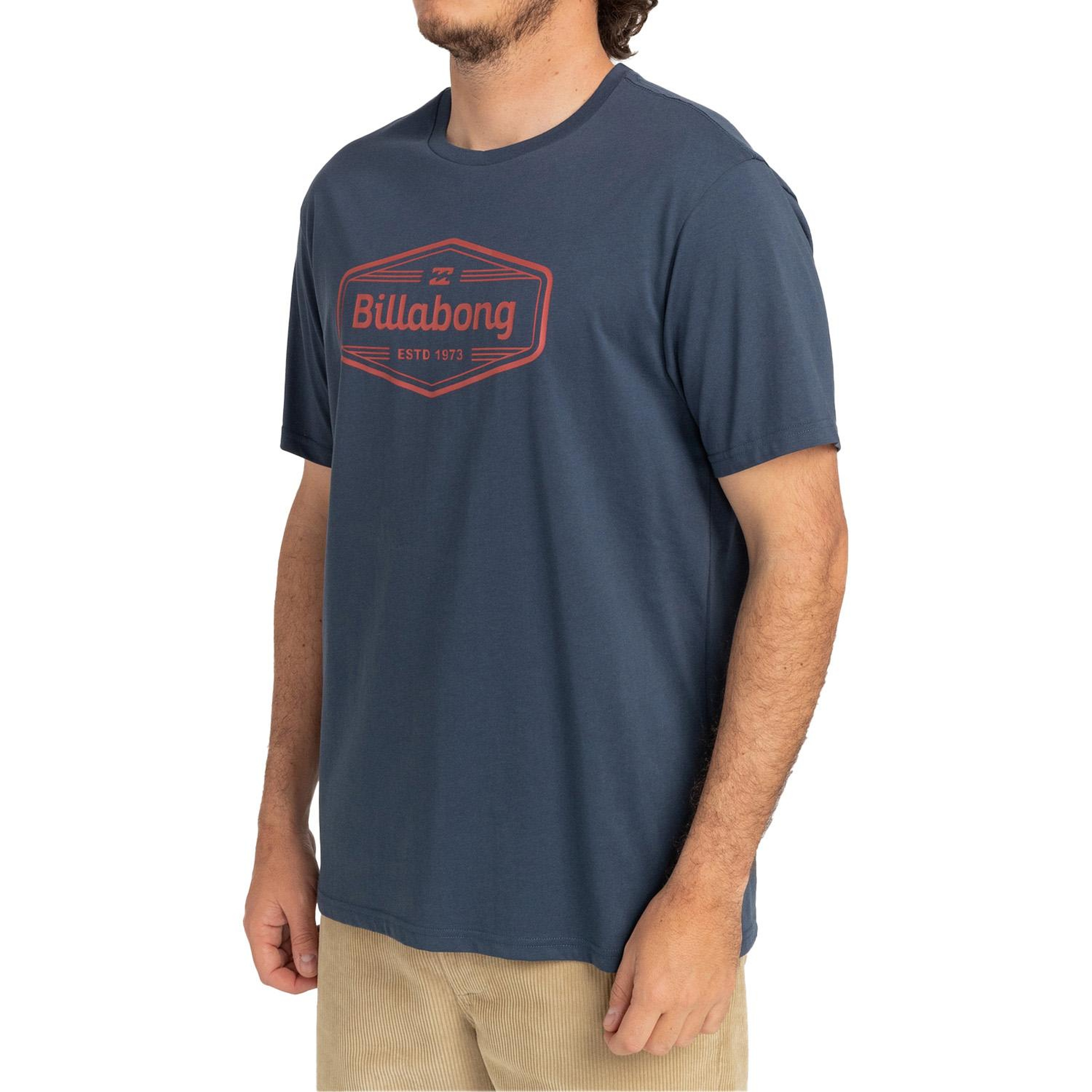 Billabong Trademark Ss Erkek Mavi Tişört