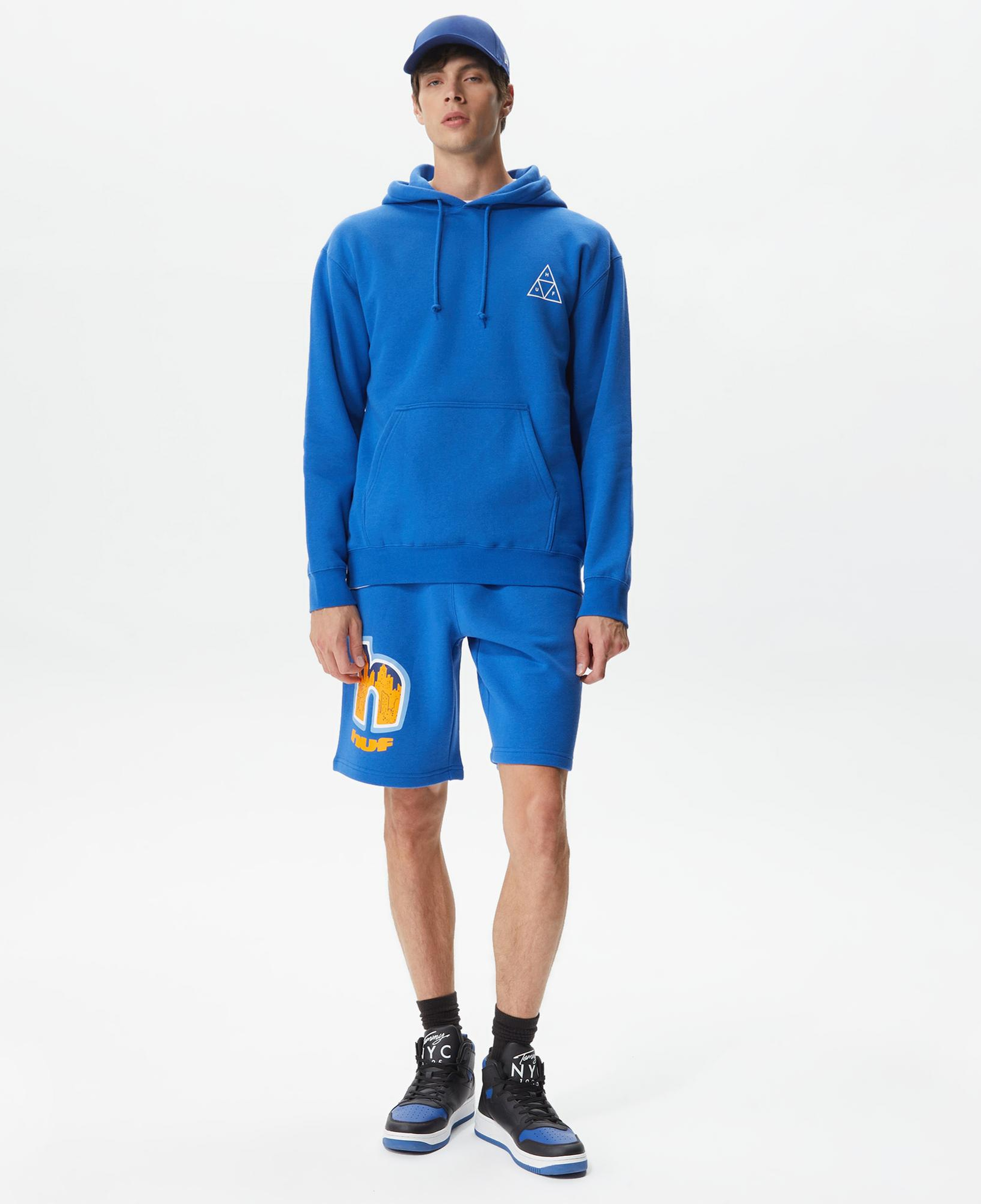 Huf Set Triple Triangle Pullover Erkek Mavi Hoodie