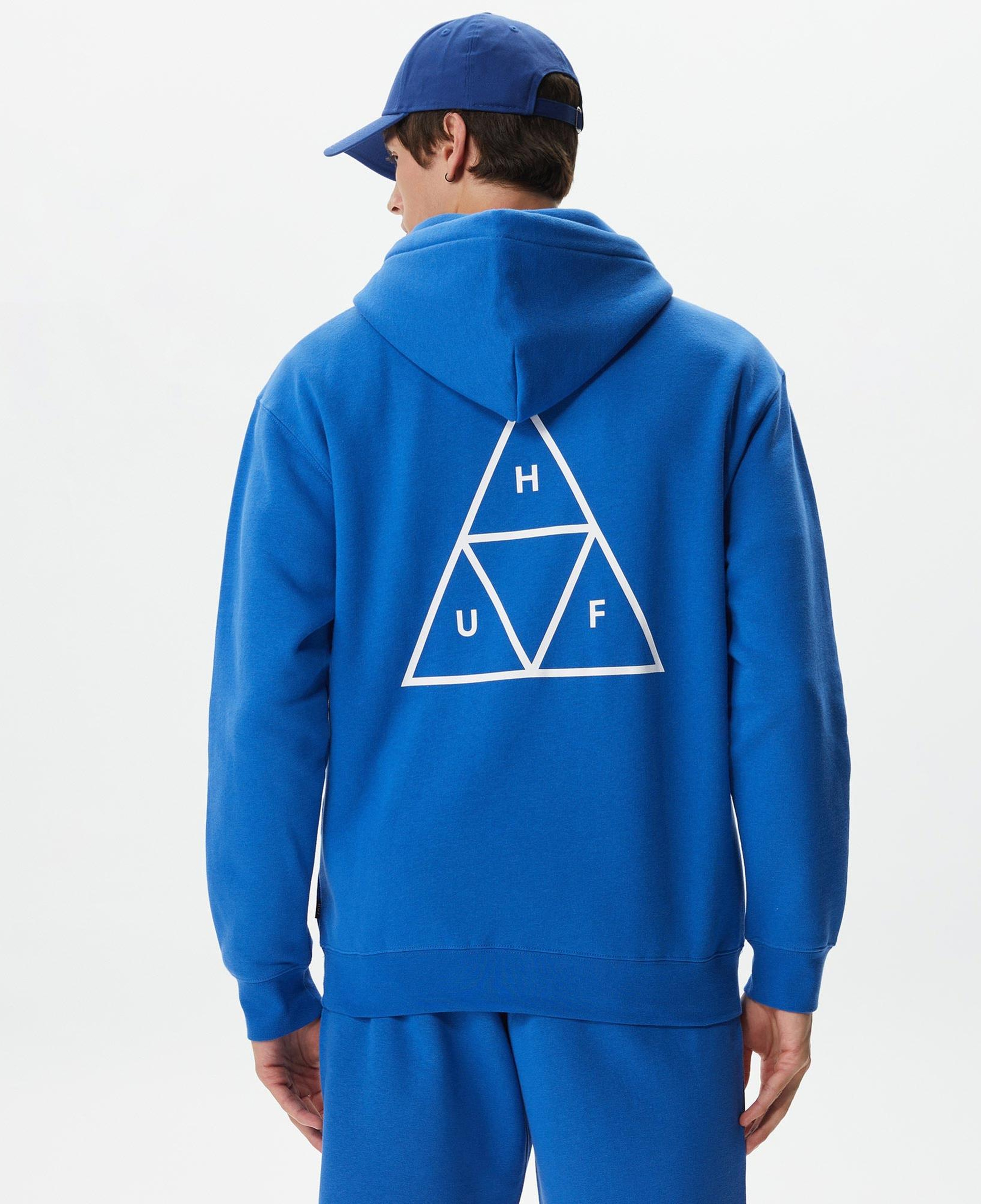 Huf Set Triple Triangle Pullover Erkek Mavi Hoodie