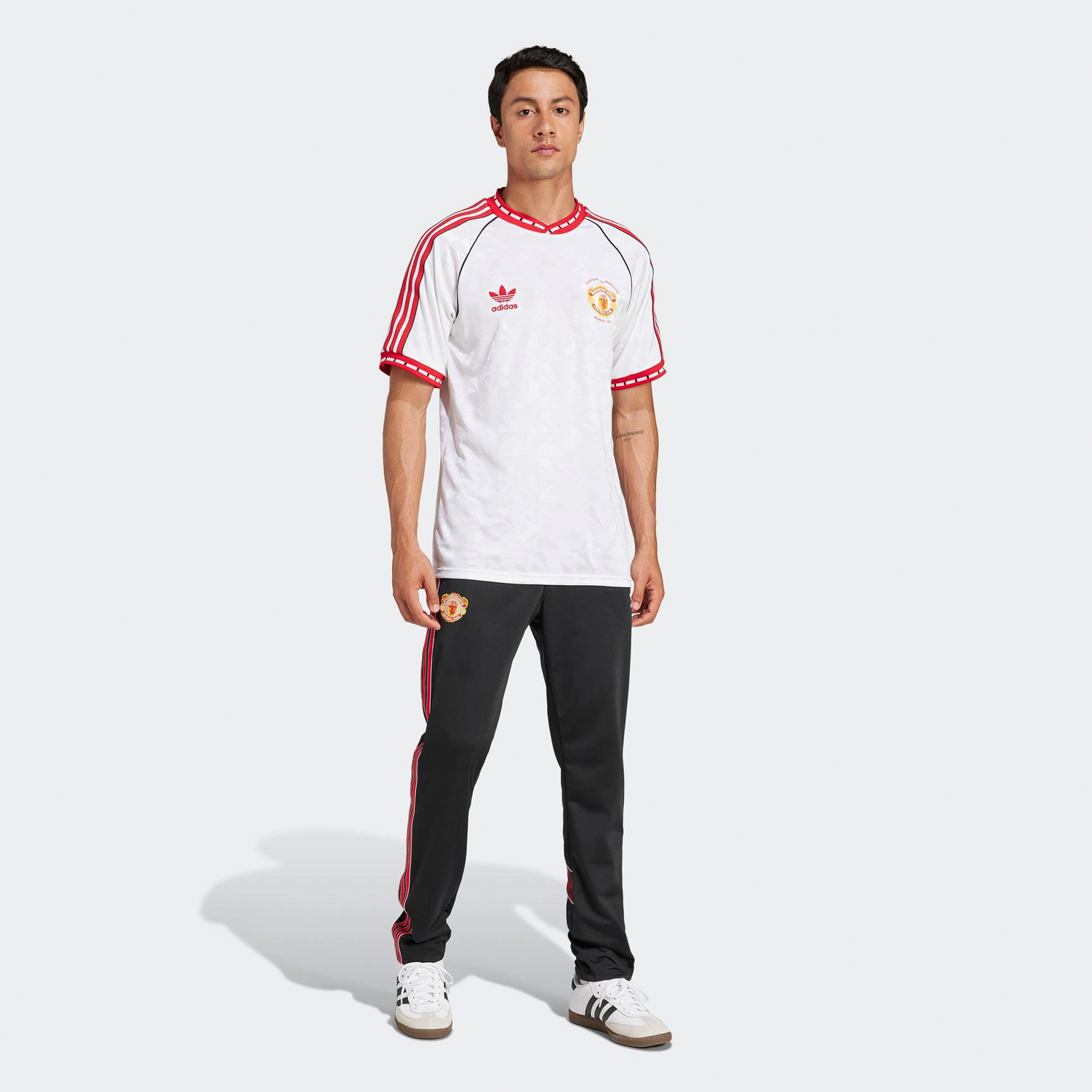 adidas Manchester United Retro Erkek Beyaz T-Shirt
