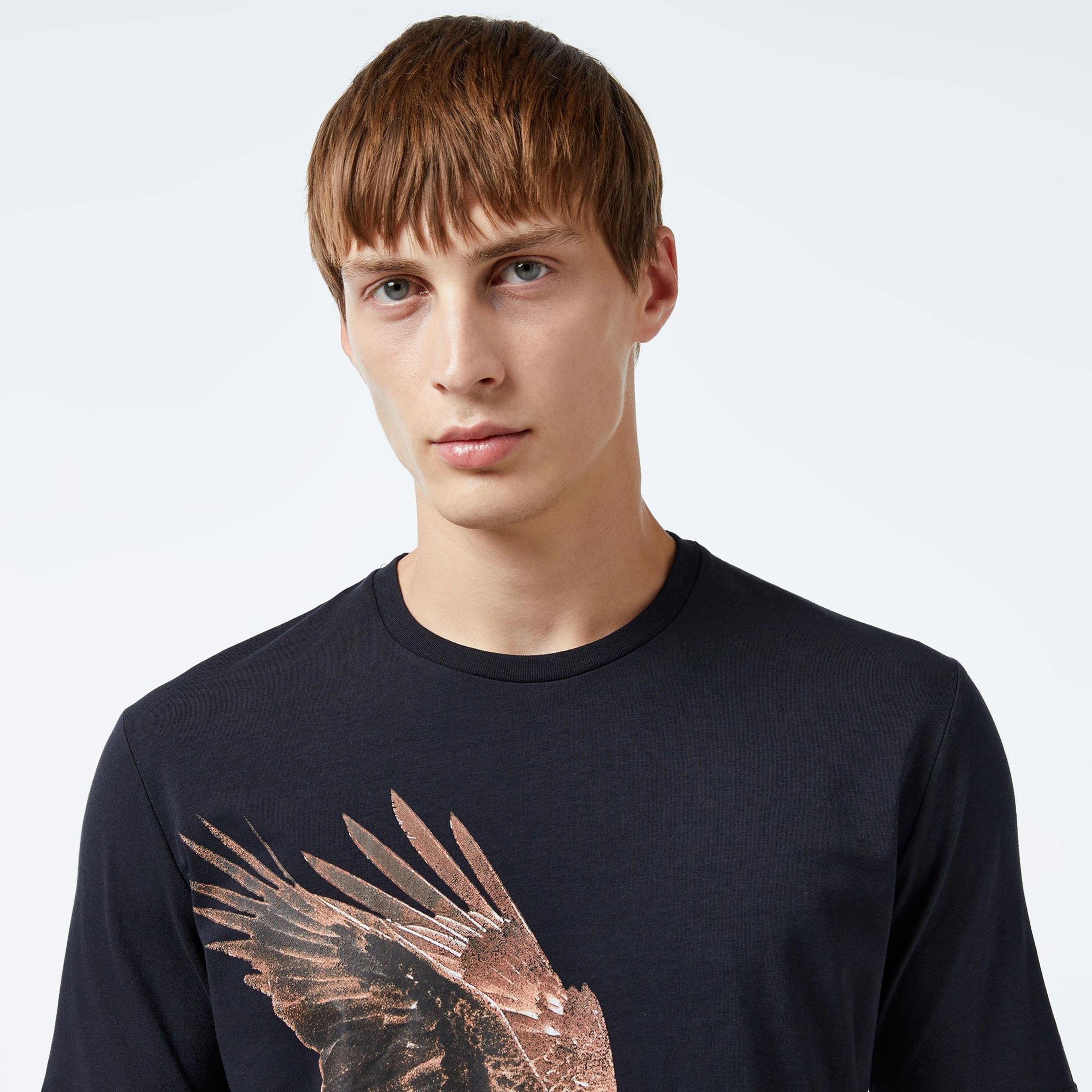 Under Armour Pjt Rck Eagle Graphic Ss Erkek Siyah T-Shirt