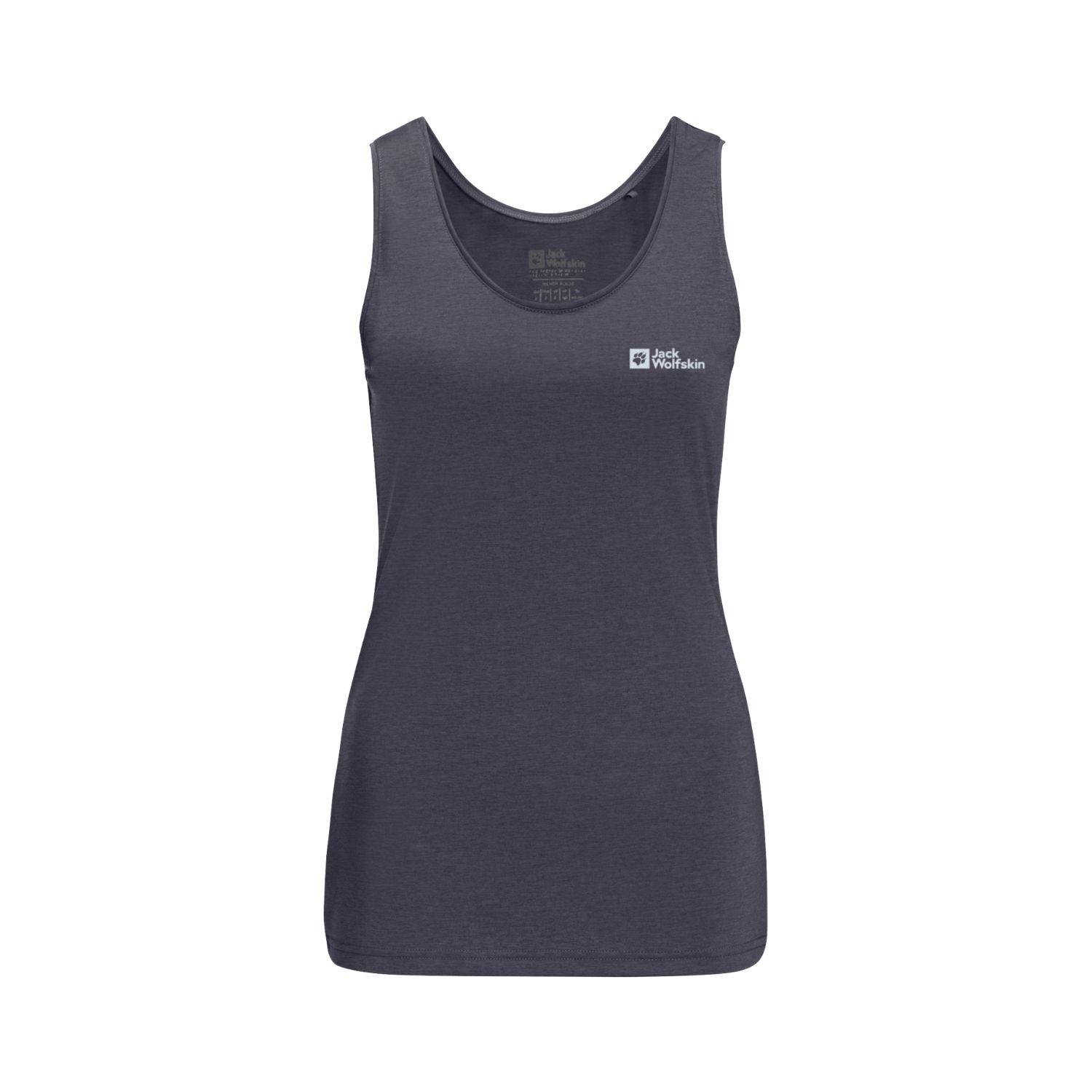 Jack Wolfskin Crosstrail Tank Kadın Mavi Tişört