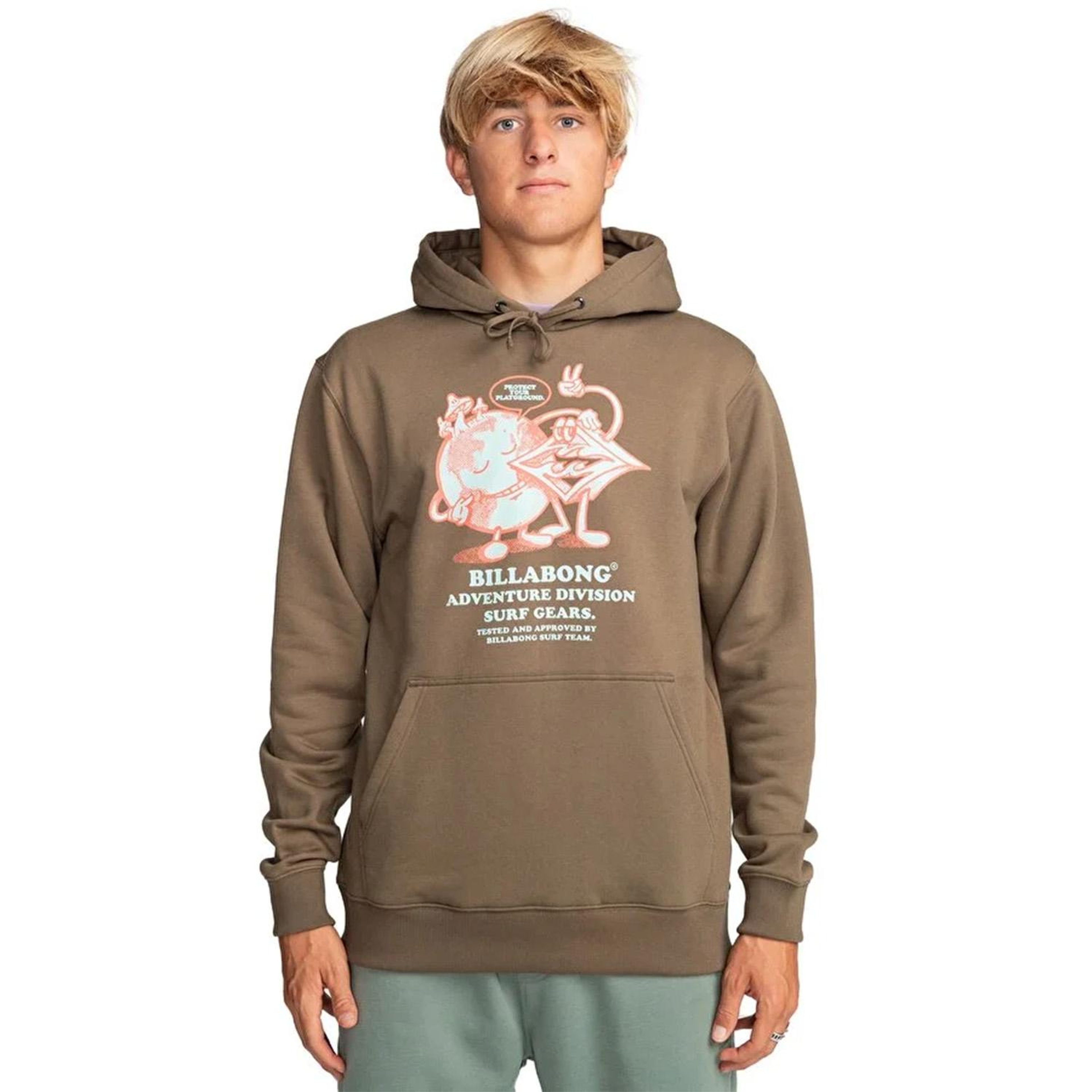 Billabong Take Care Po Erkek Kahverengi Sweatshirt