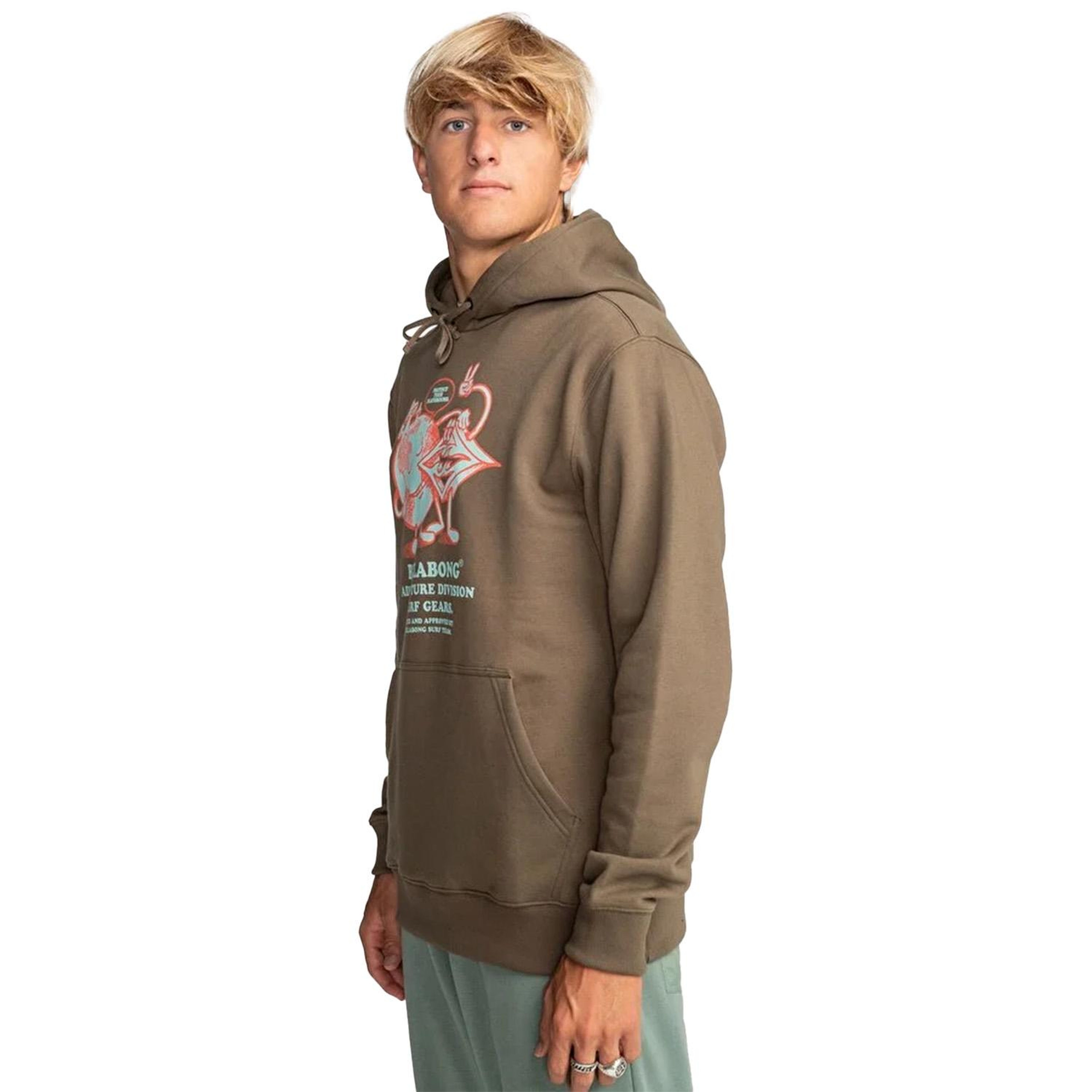 Billabong Take Care Po Erkek Kahverengi Sweatshirt