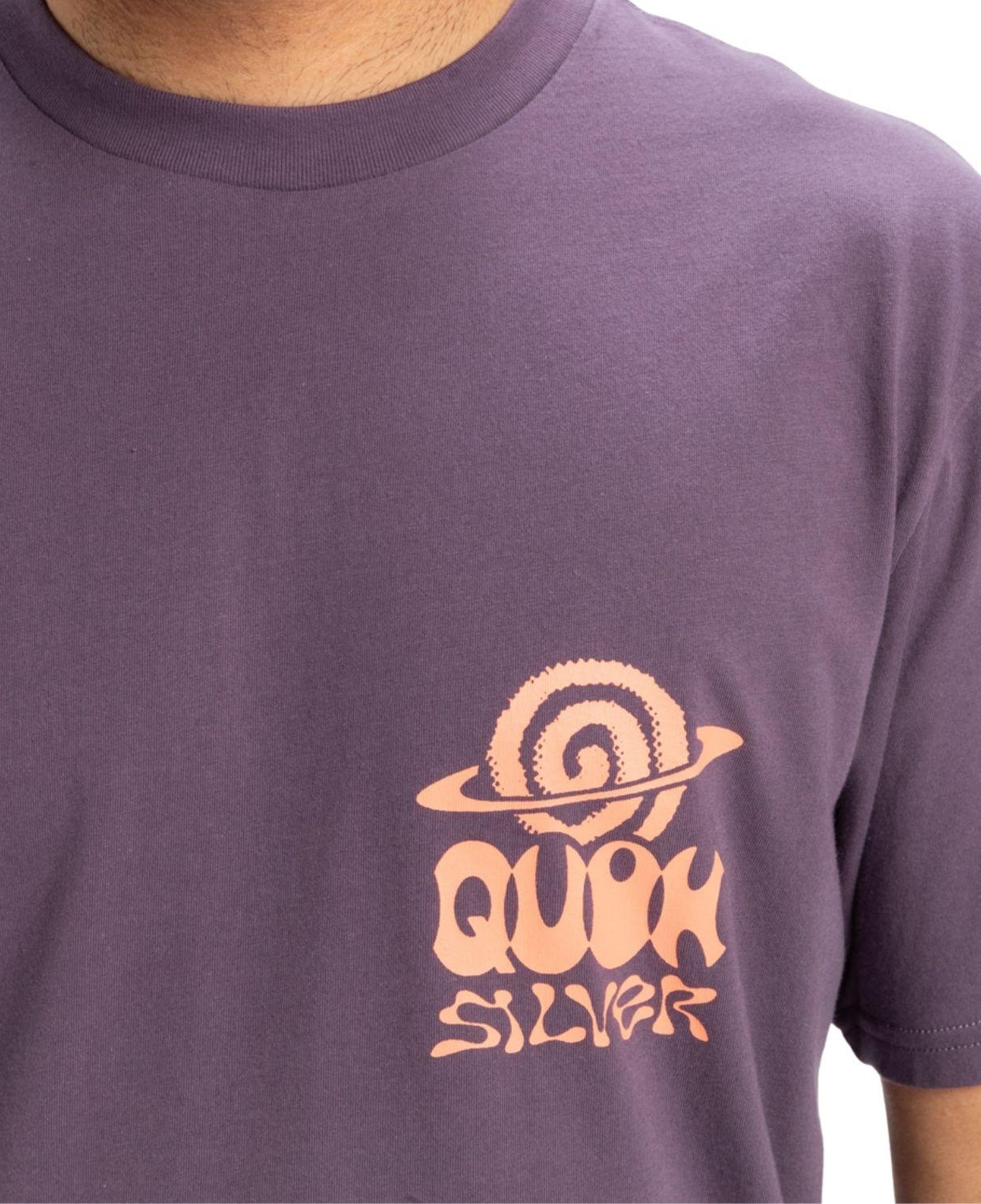 Quiksilver Ev Cosmic Vibrations Erkek Mor Tişört