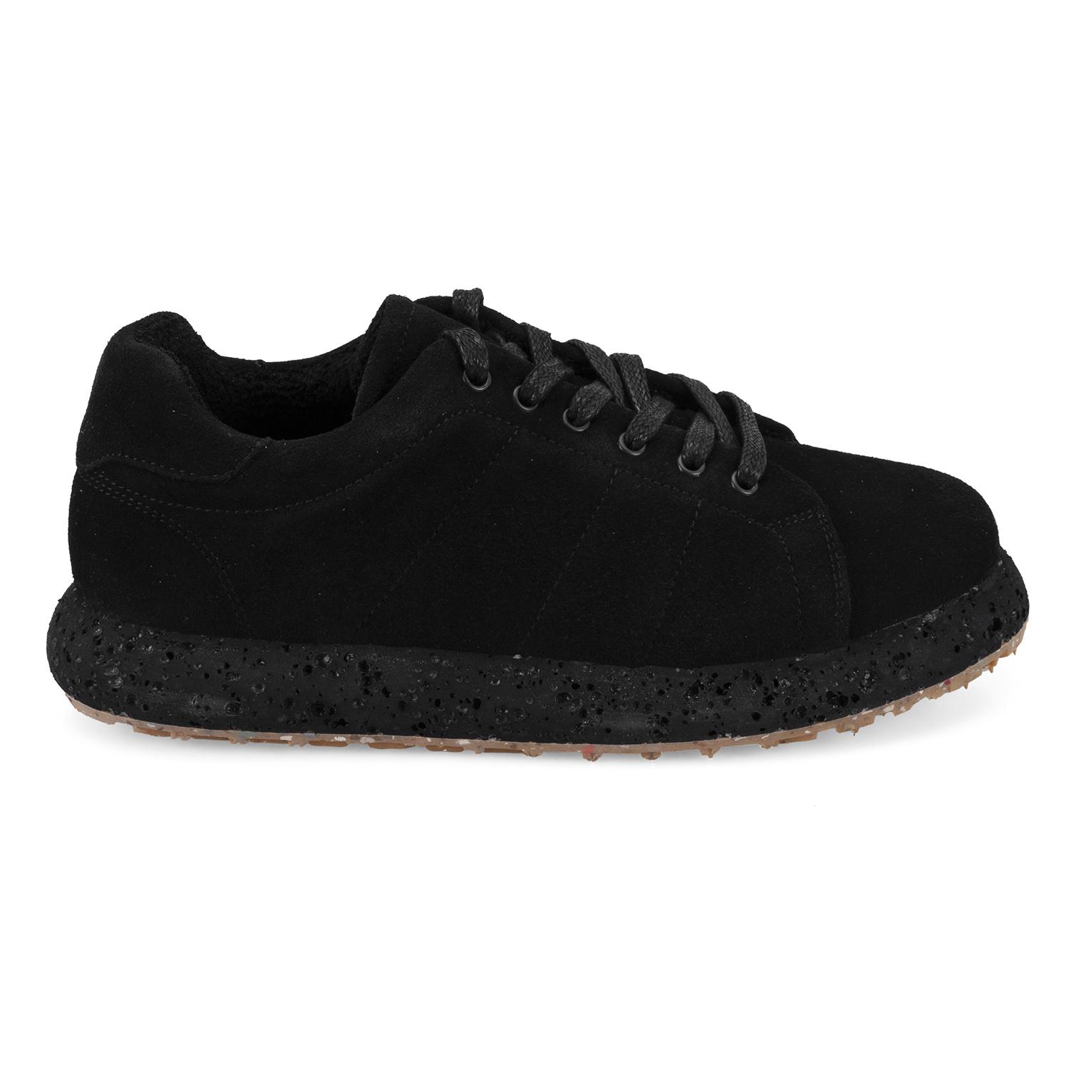 Kadın Siyah Süet Deri Günlük Ayakkabı