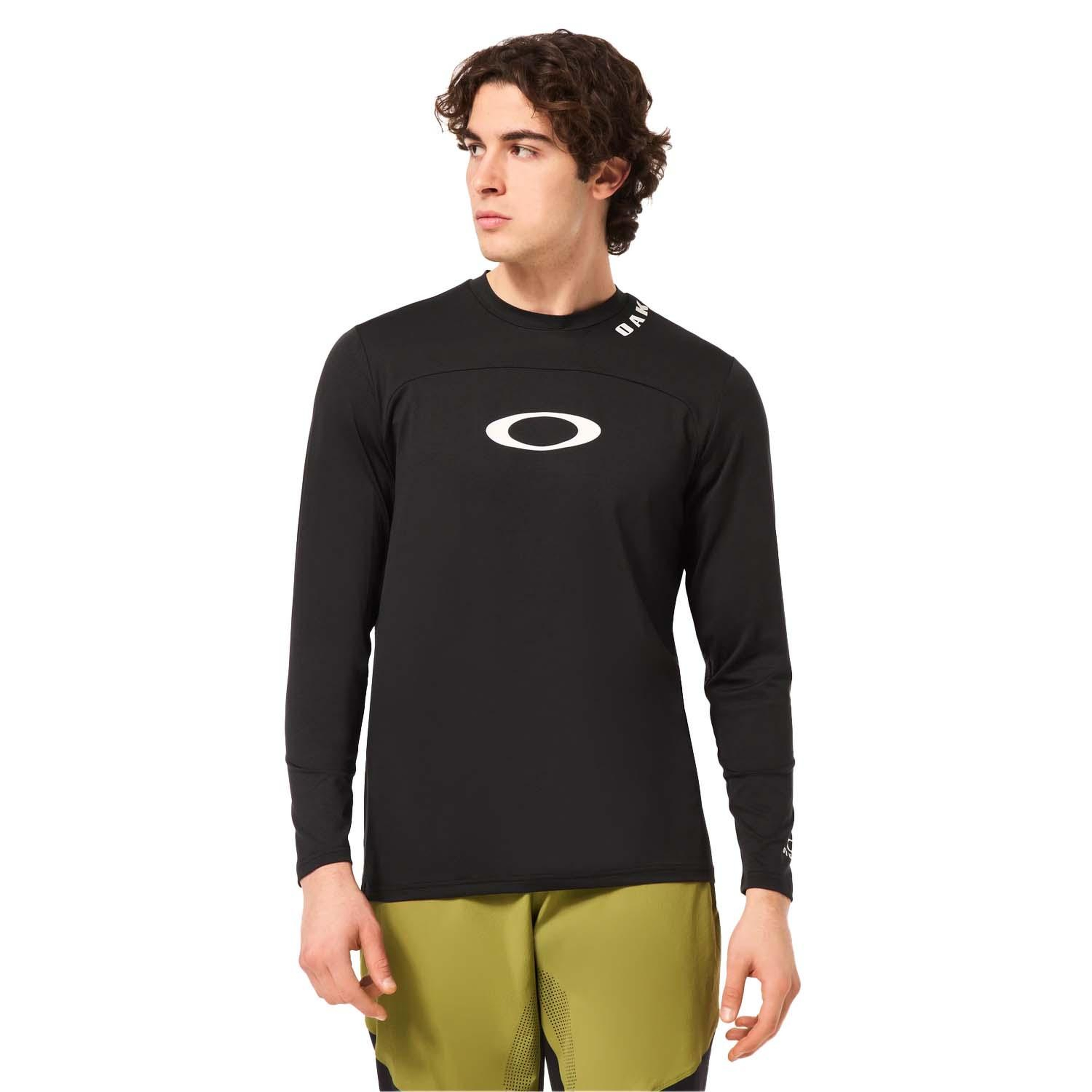 Oakley Free Ride Rc Ls Jersey Erkek Siyah Tişört