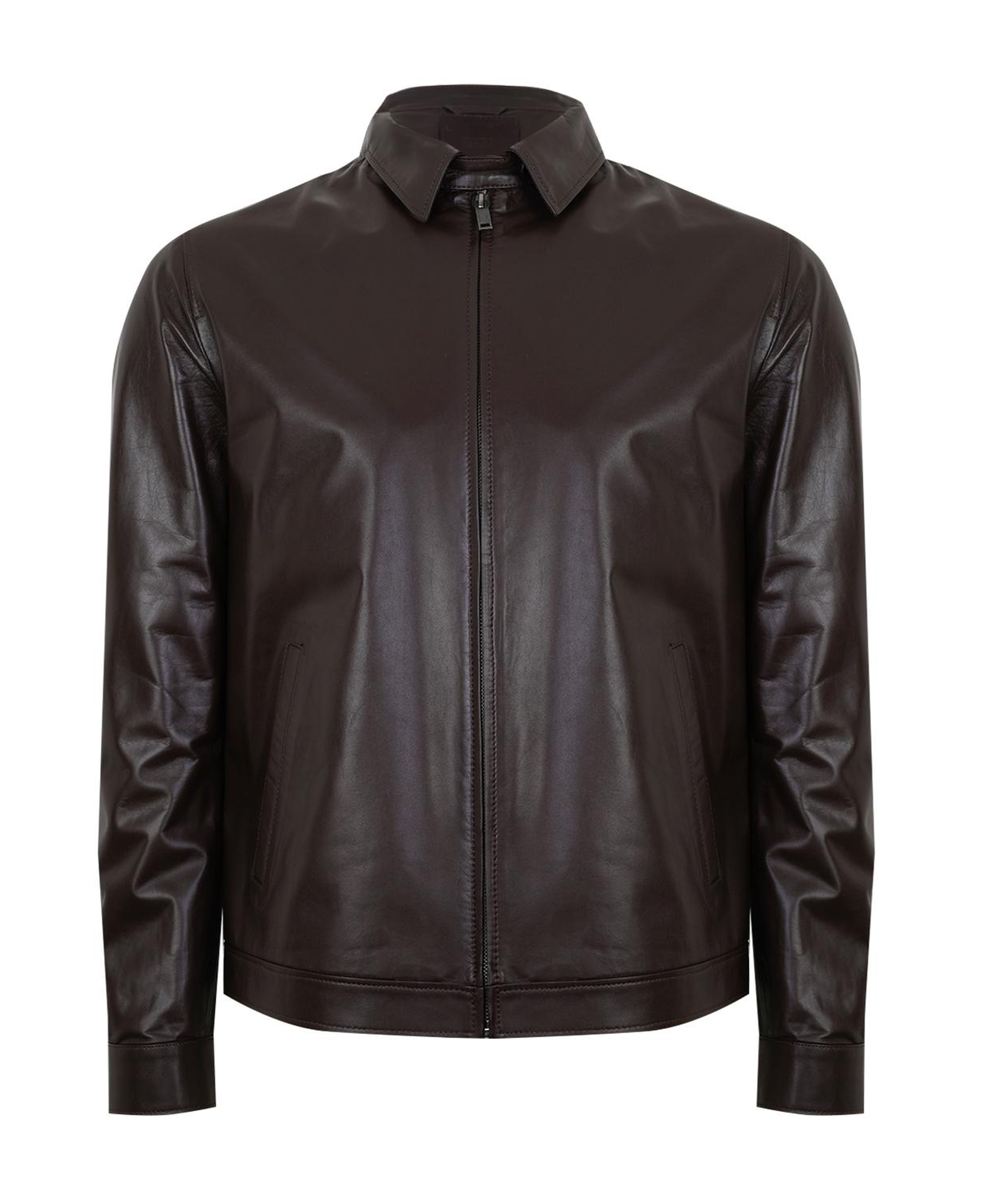 Thomas Kahve Erkek Deri Mont