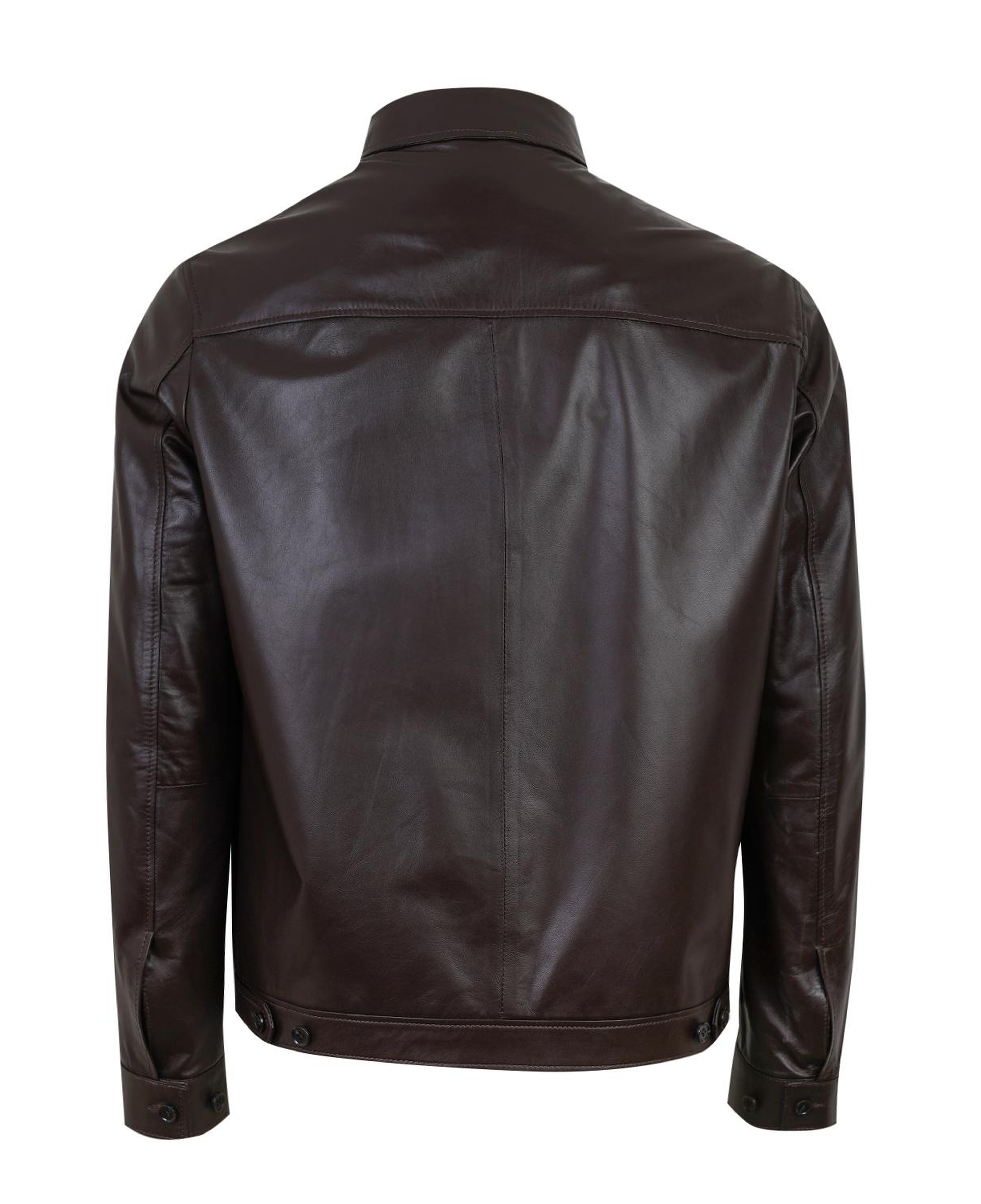 Thomas Kahve Erkek Deri Mont