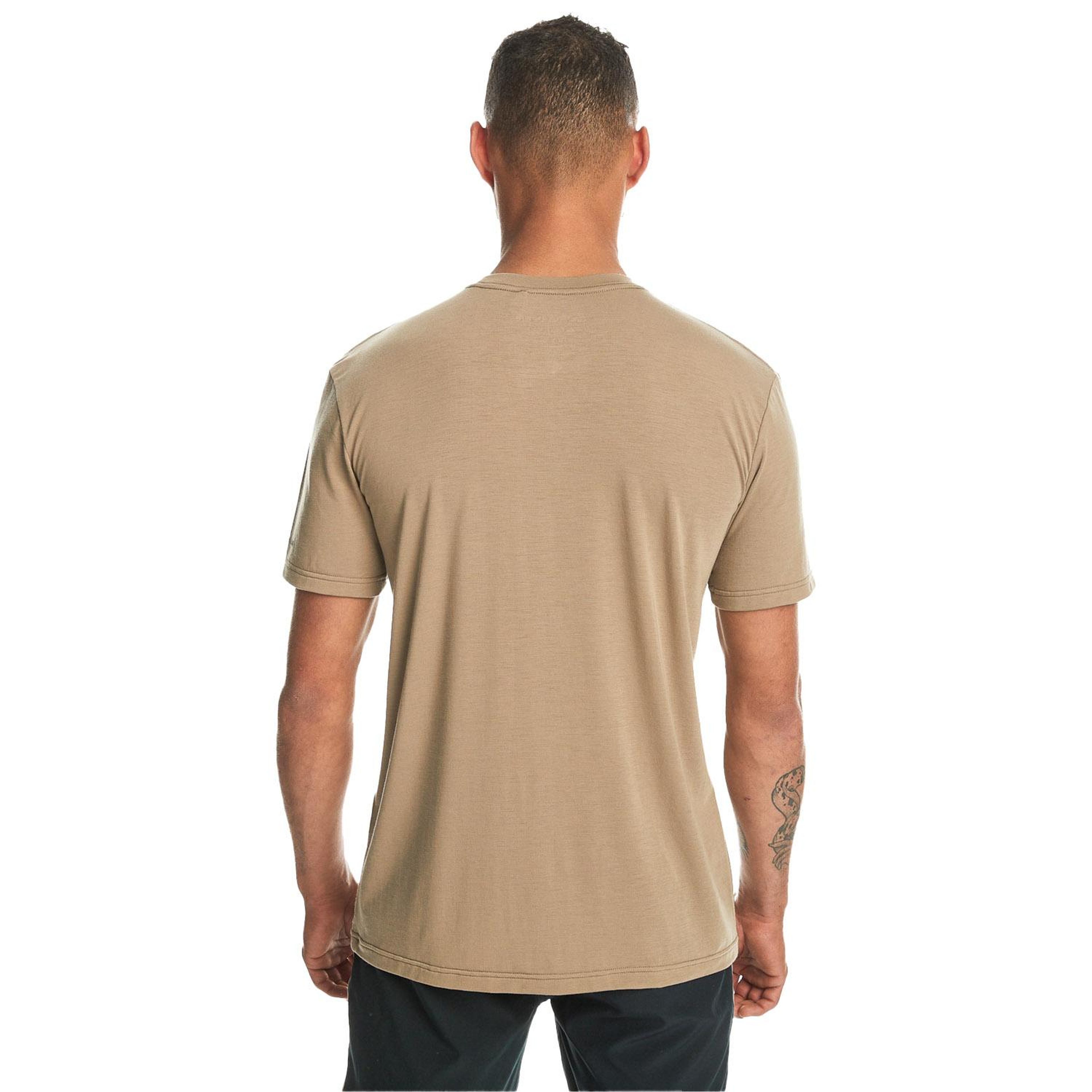 Quiksilver Coastal Run Erkek Bej Tişört