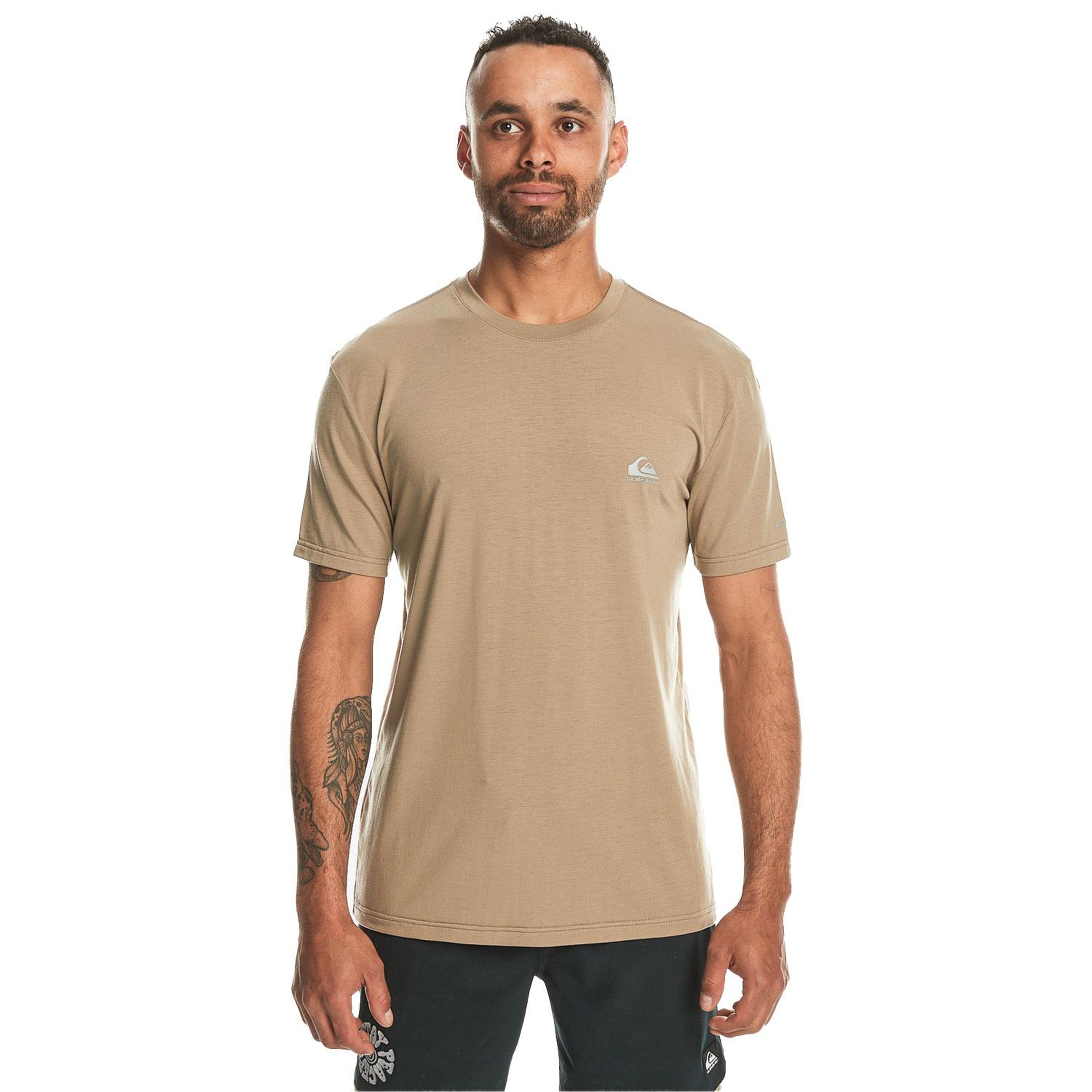 Quiksilver Coastal Run Erkek Bej Tişört