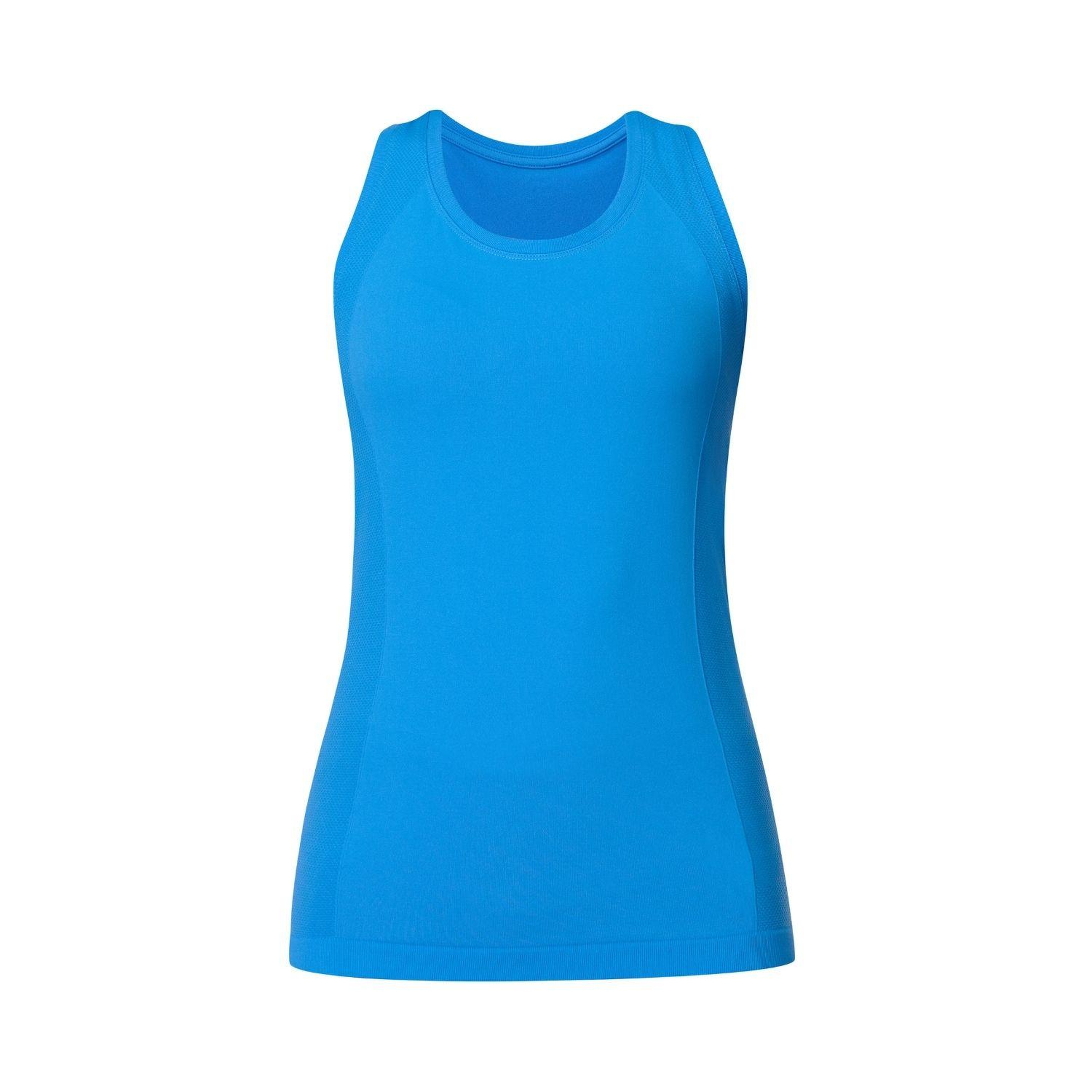 Sweaty Betty Athlete Seamless Workout Kadın Mavi Tank Top
