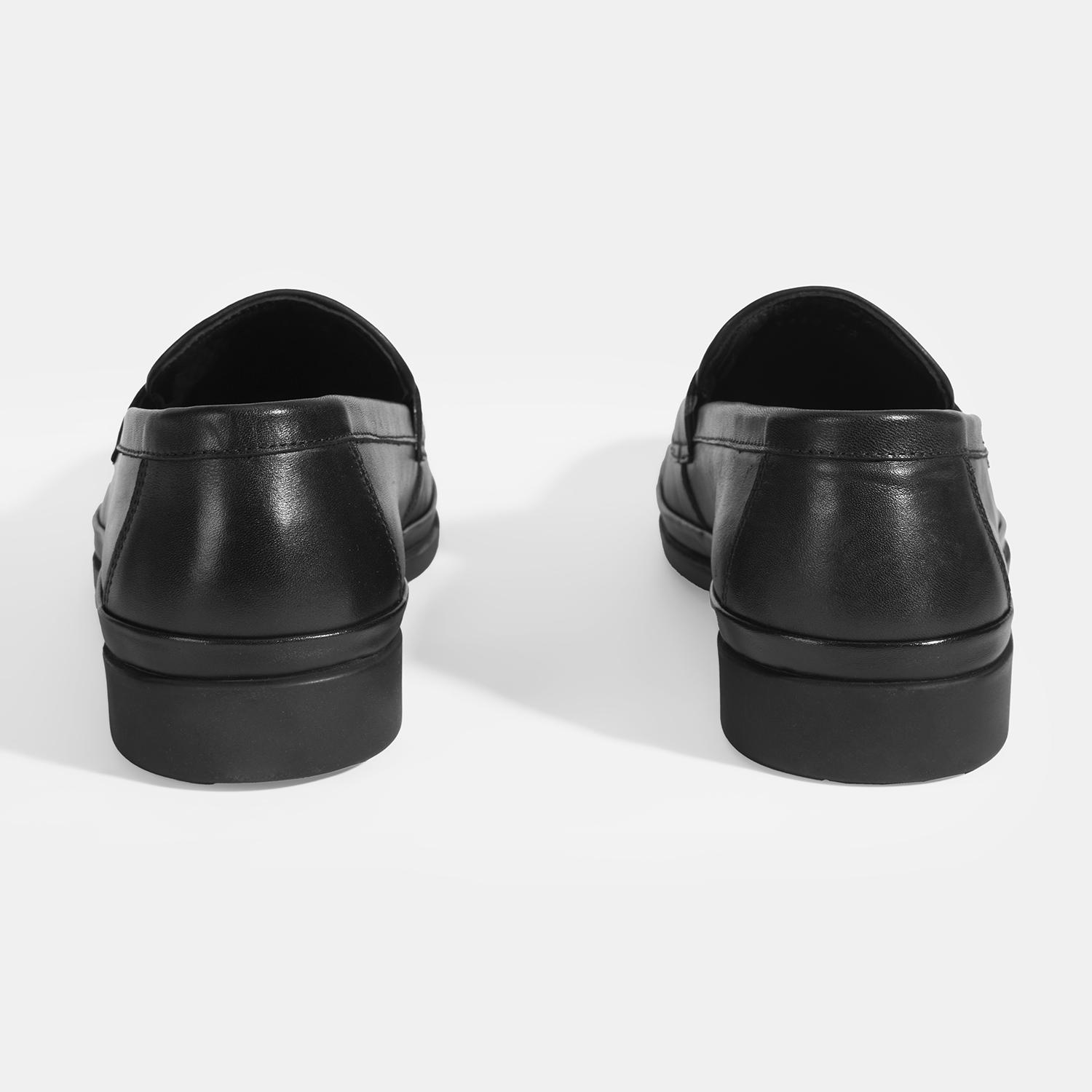 Erkek Siyah DesaComfort Deri Loafer