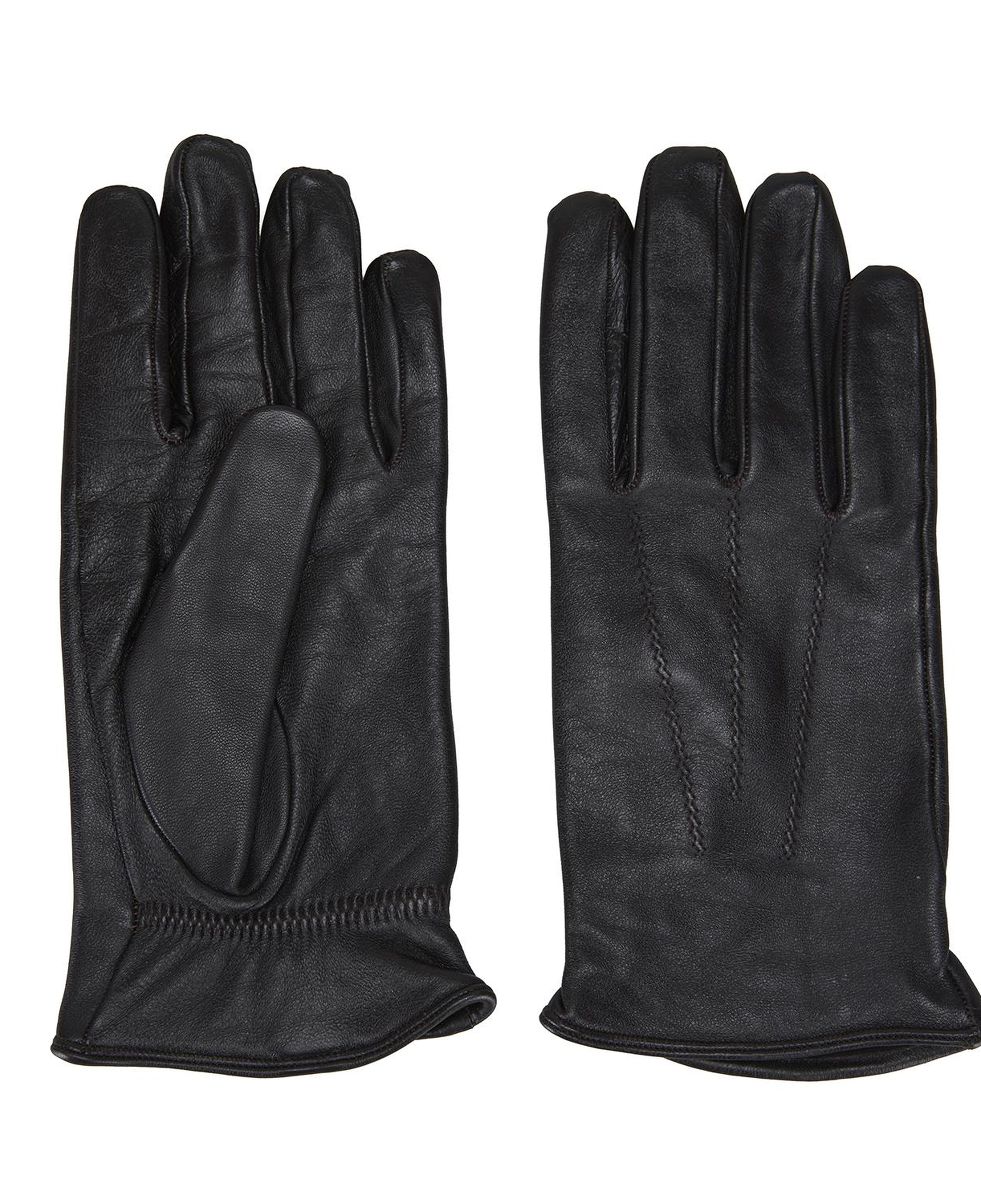 Vespera Kahve Erkek Lastikli Deri Eldiven