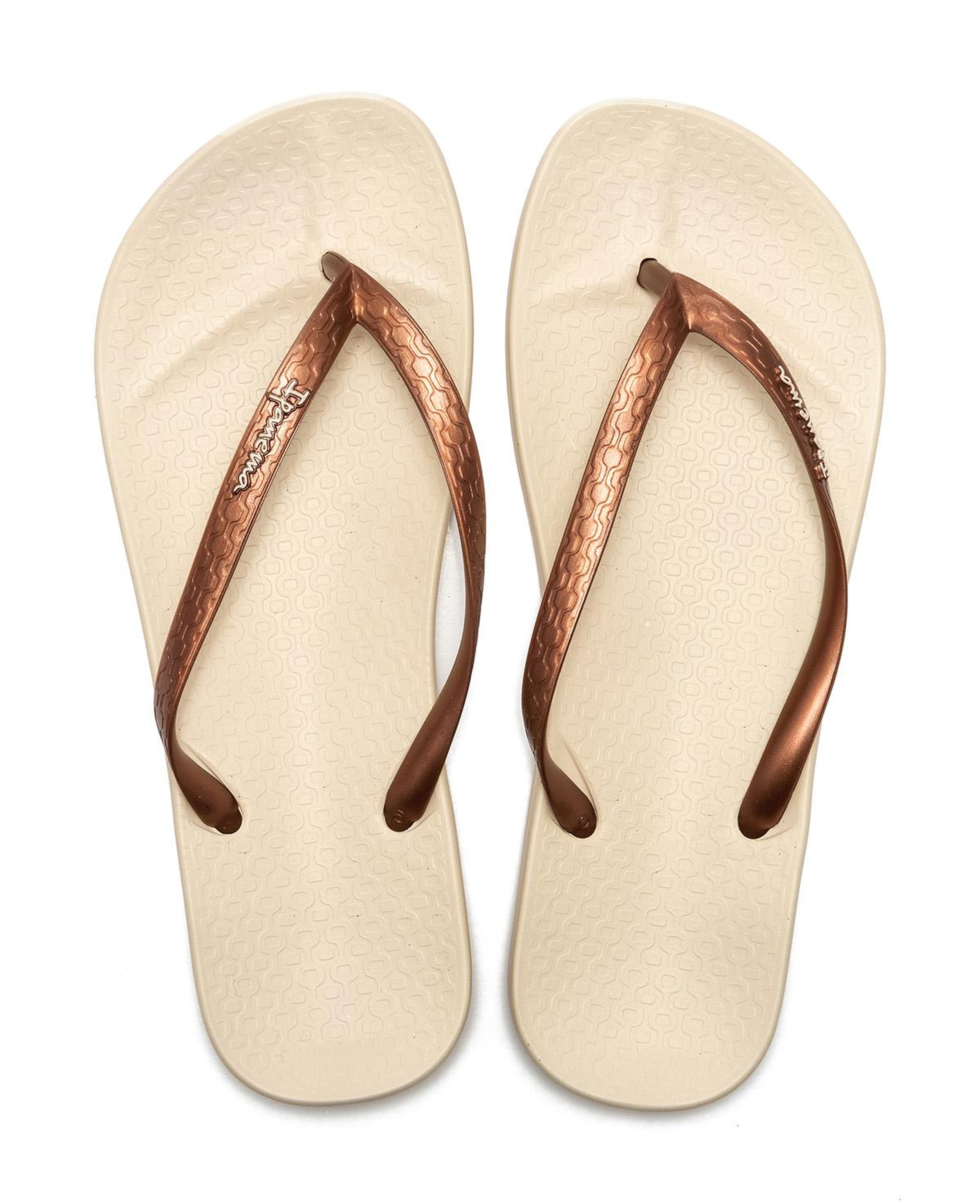 Anatomik Kadın Parmak Arası Terlik Bej 35/42