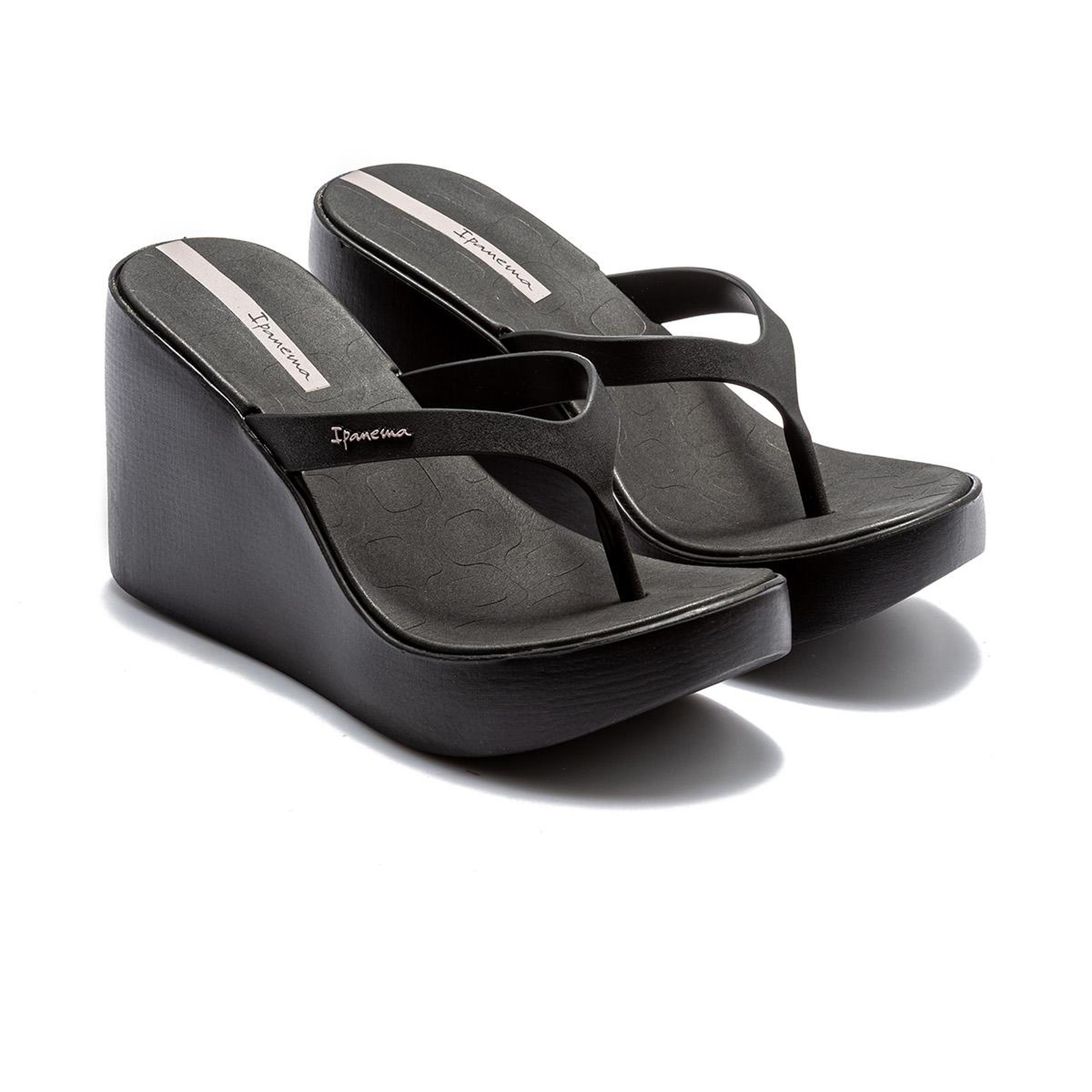 High Fashion Fem Topuklu Kadın Parmak Arası Terlik Siyah 35/40