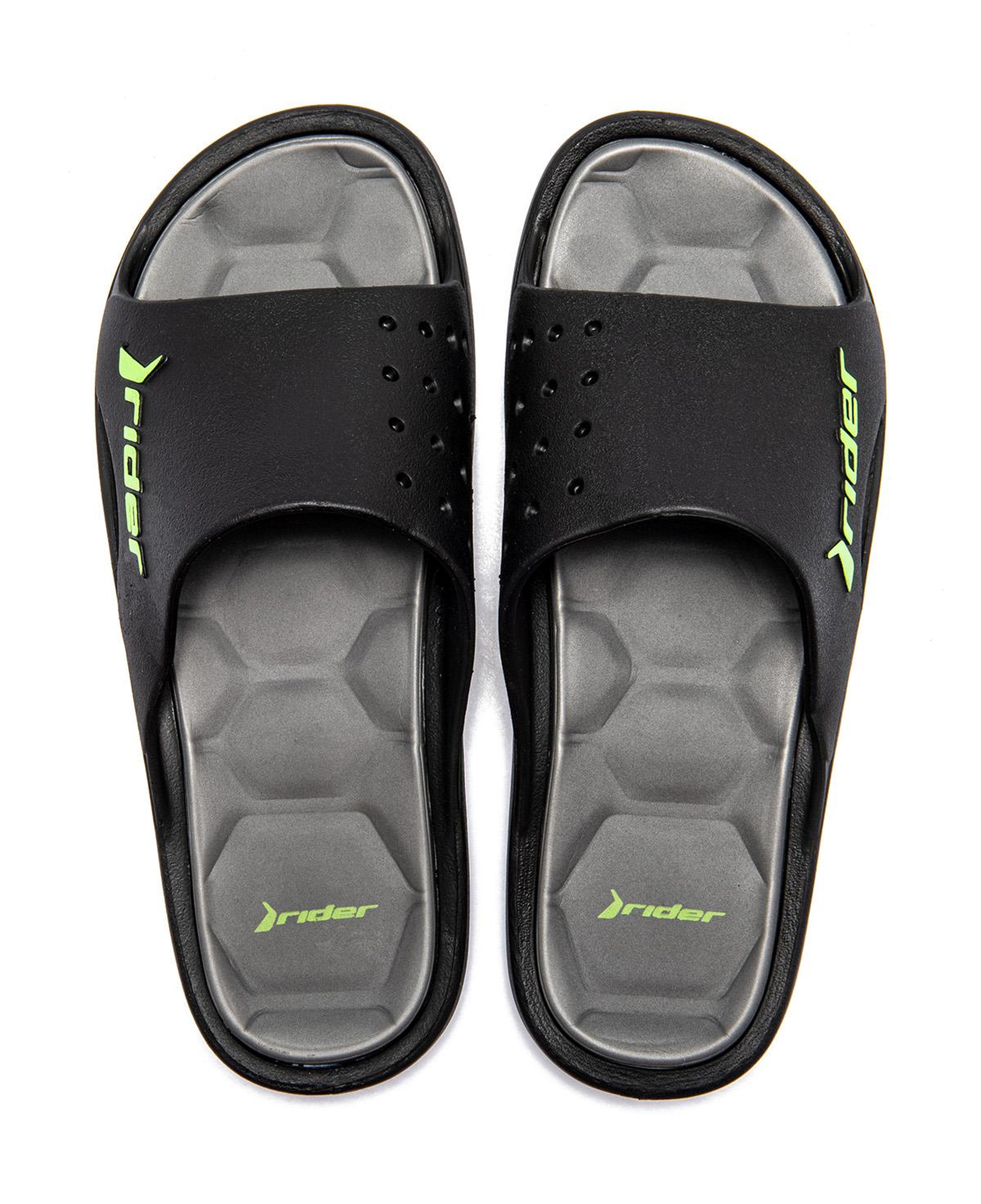 Bay Erkek Terlik Siyah-Yeşil 39/46