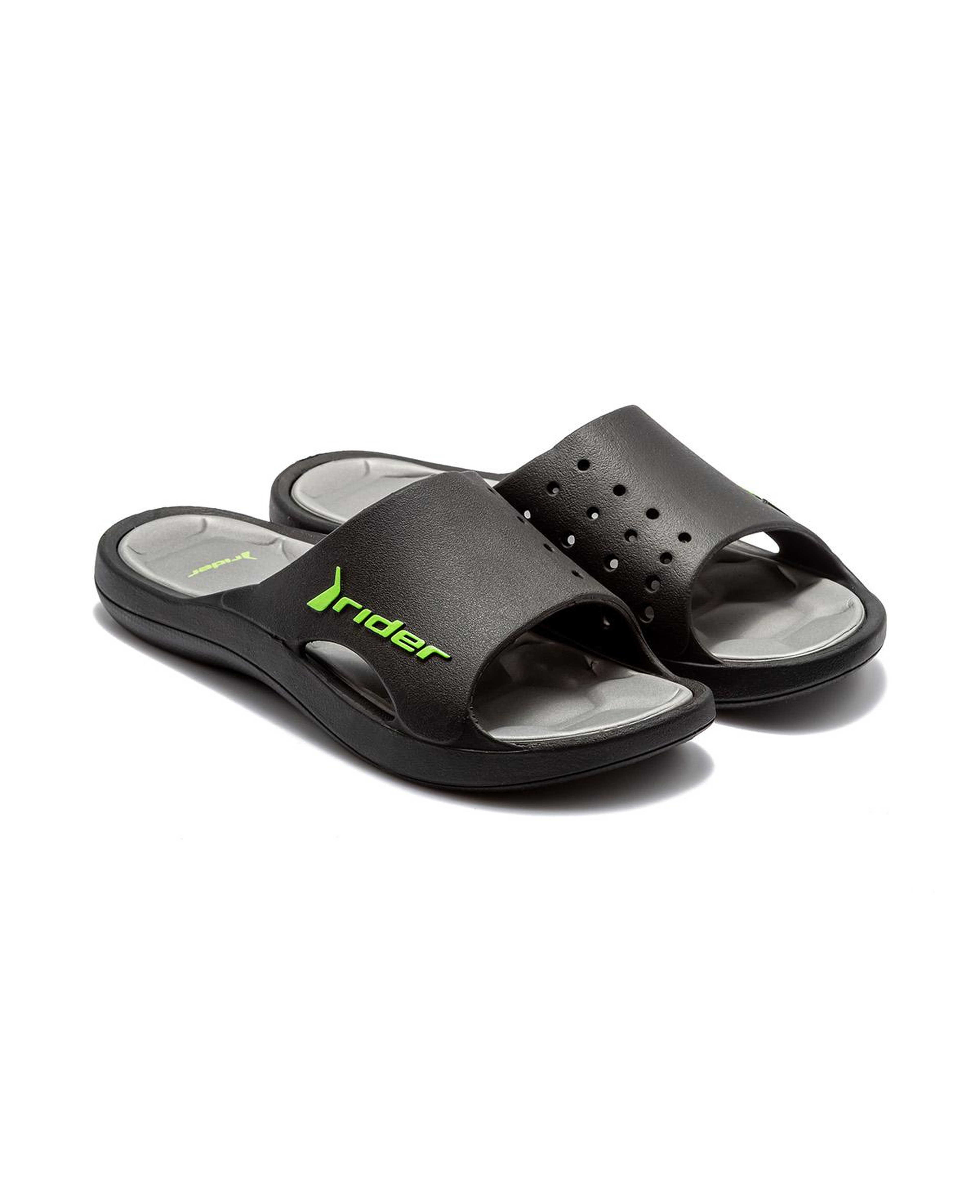 Bay Erkek Terlik Siyah-Yeşil 39/46