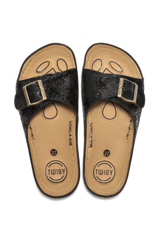 Dildar Kadın Terlik Siyah 36/40