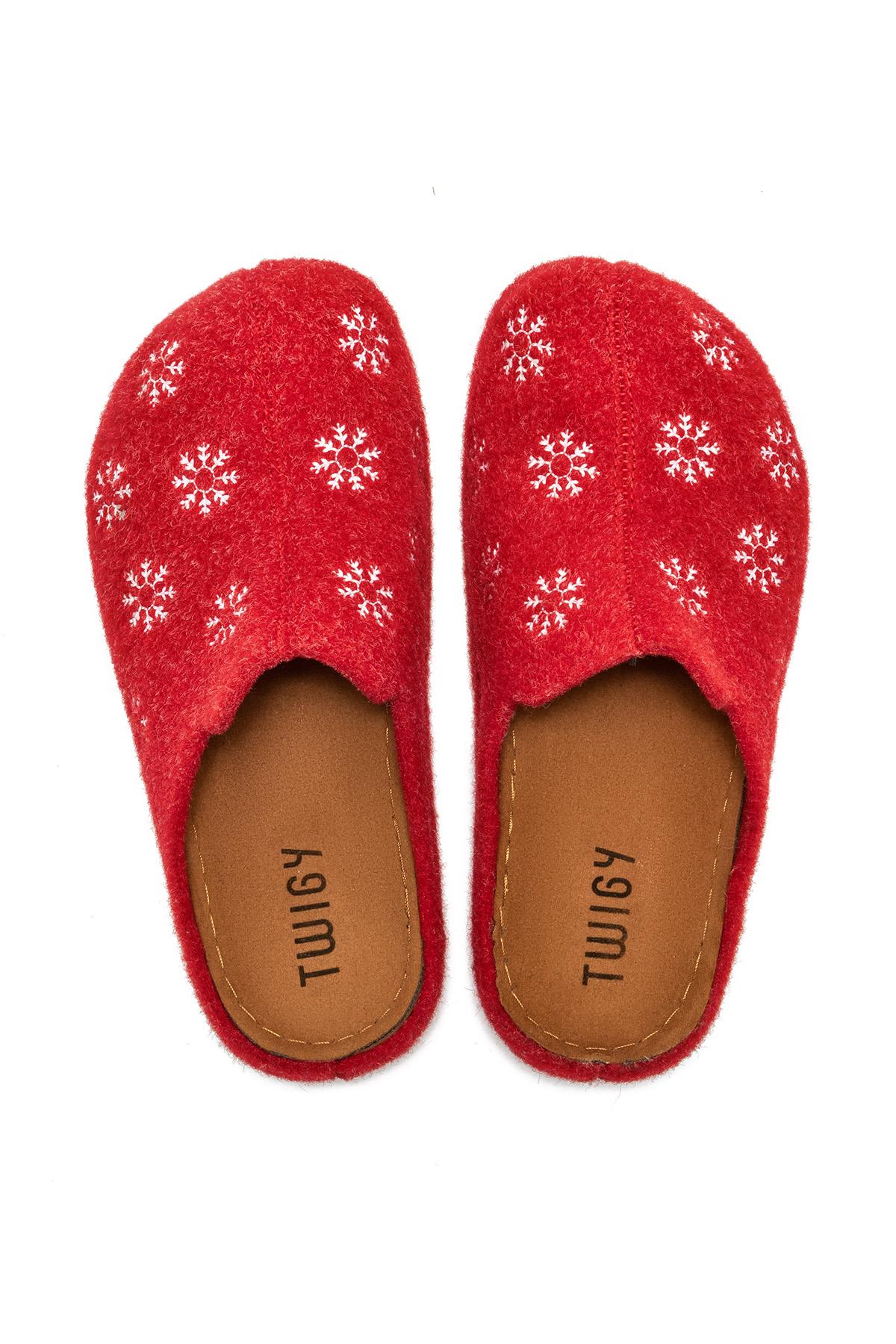 Kar Kadın Ev Terliği Kırmızı 36/40