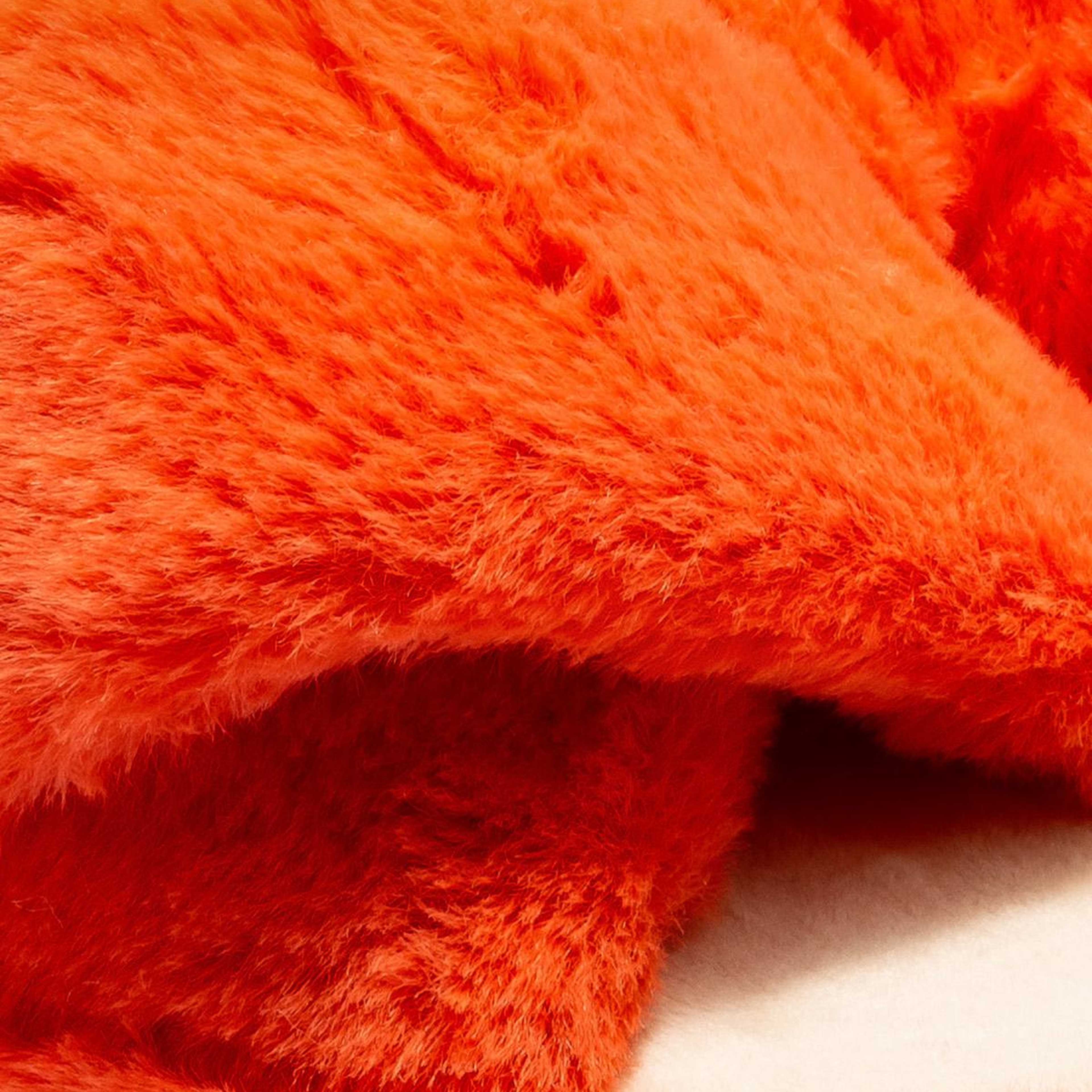 Çapraz Peluş Kadın Ev Terliği Turuncu 36/41