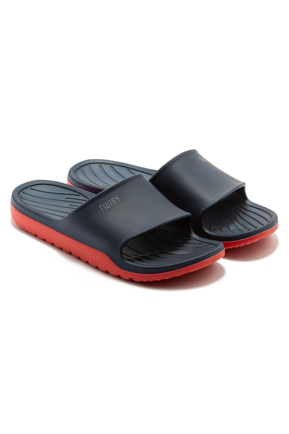 Demba Erkek Terlik Lacivert Kırmızı 40/45