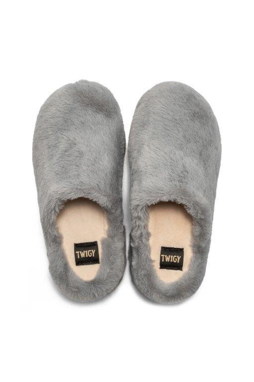 Lilo Peluş Kadın Topuklu Ev Terliği Gri 36/40