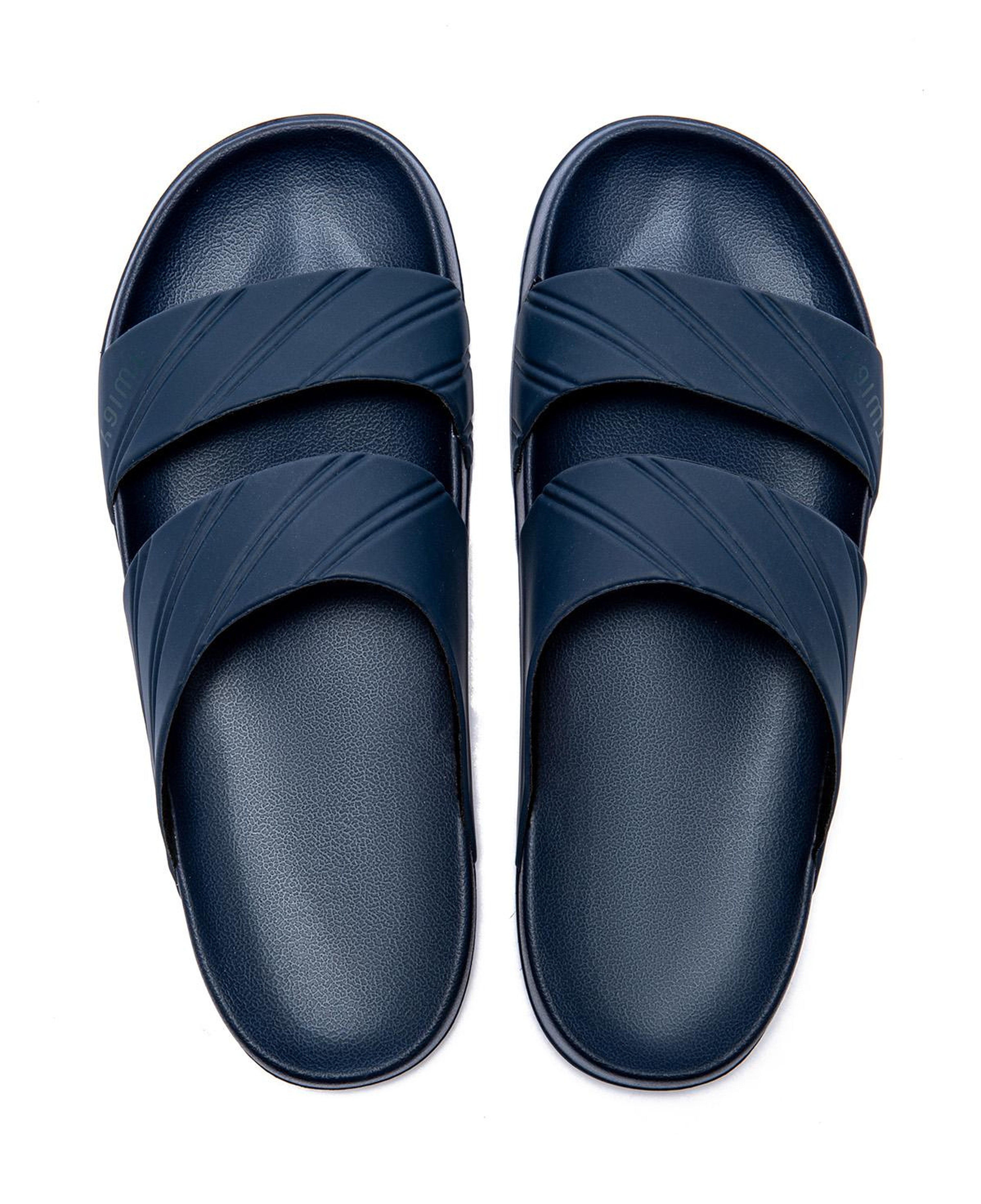 Kevin Çizgili Erkek Terlik Lacivert 40/45