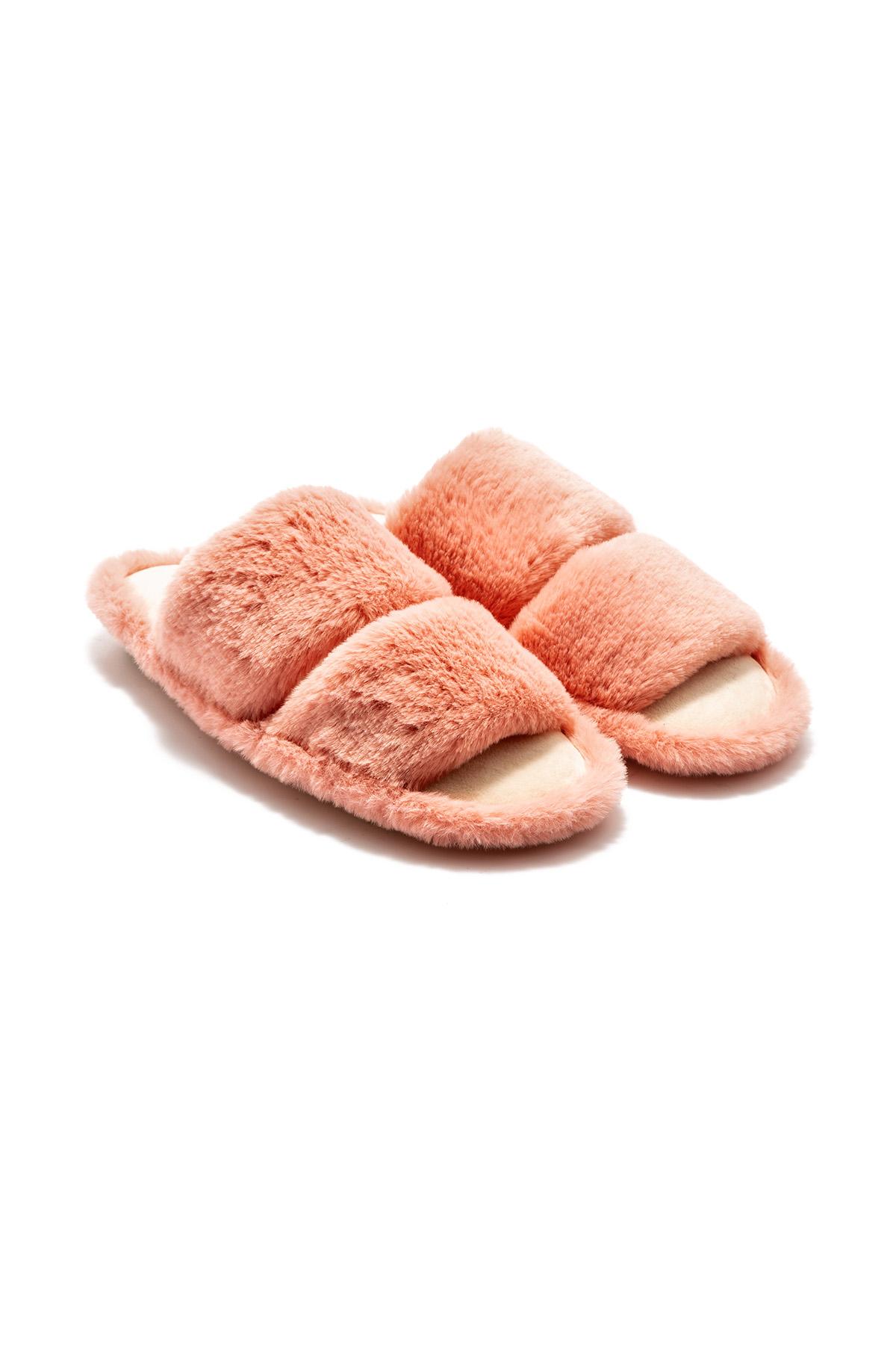 Mona Peluş Kadın Ev Terliği Pembe 36/41