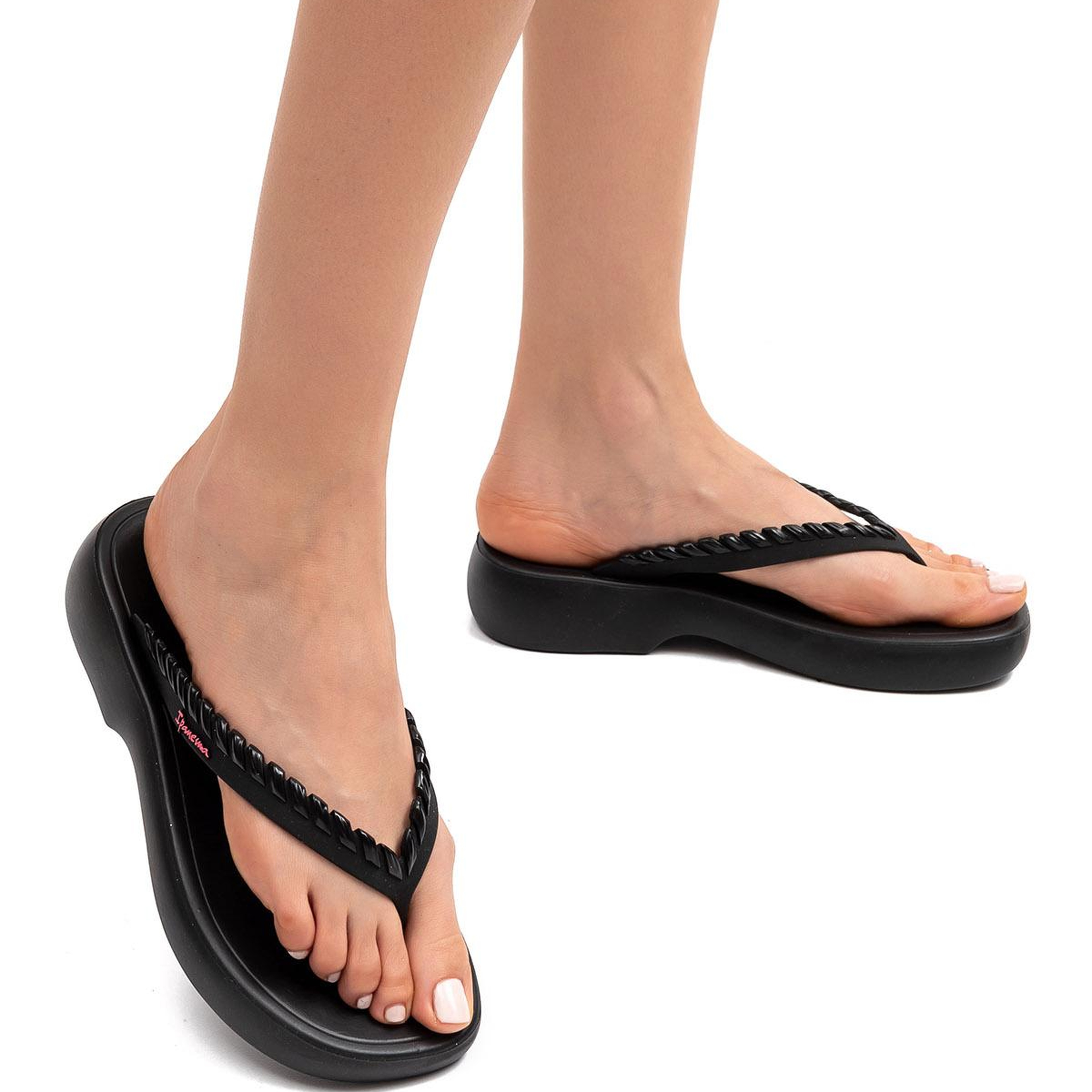 Verano Kadın Parmak Arası Terlik Siyah 35/42