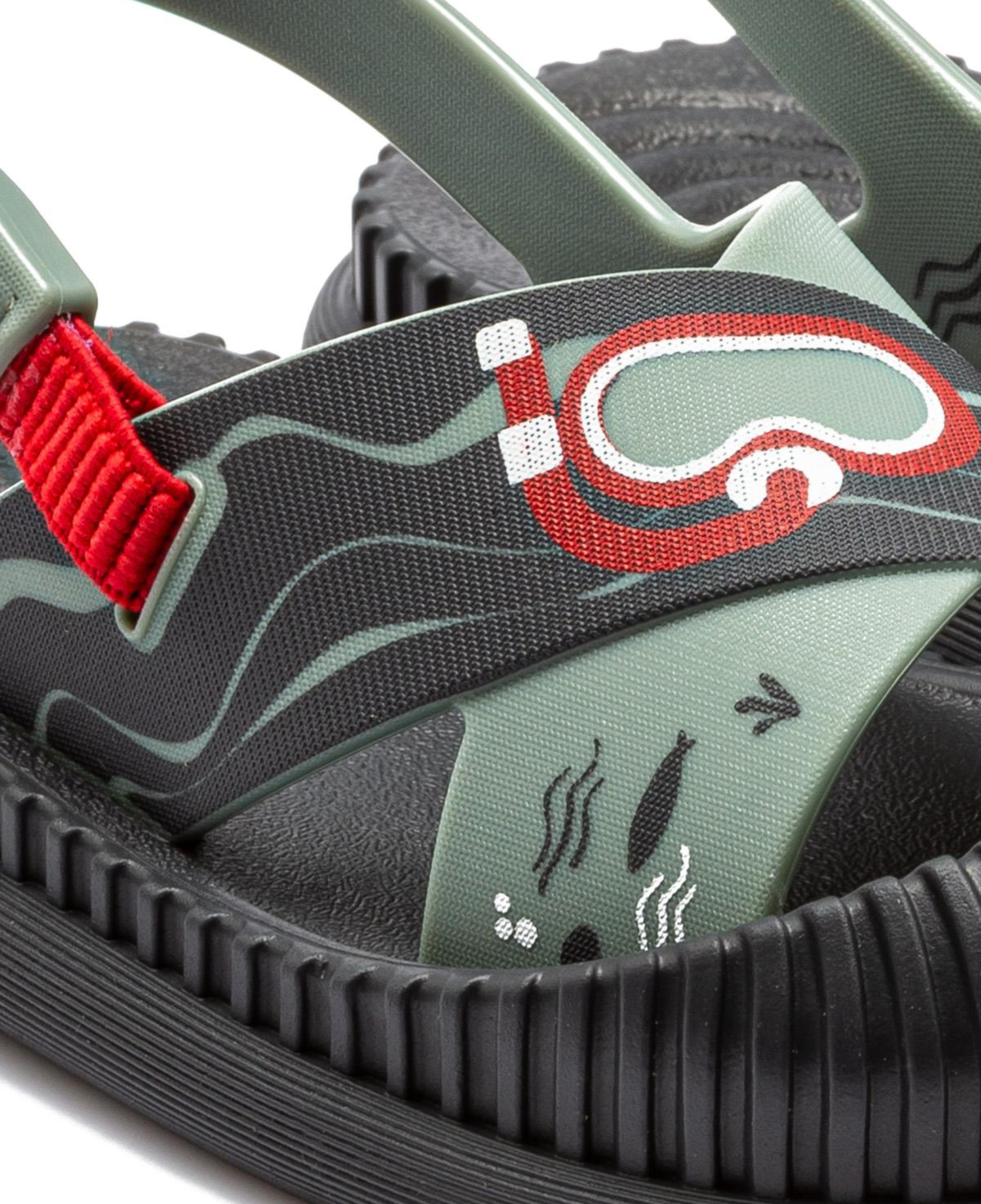 Fun Sea Çocuk Sandalet Gri-Yeşil 19/27