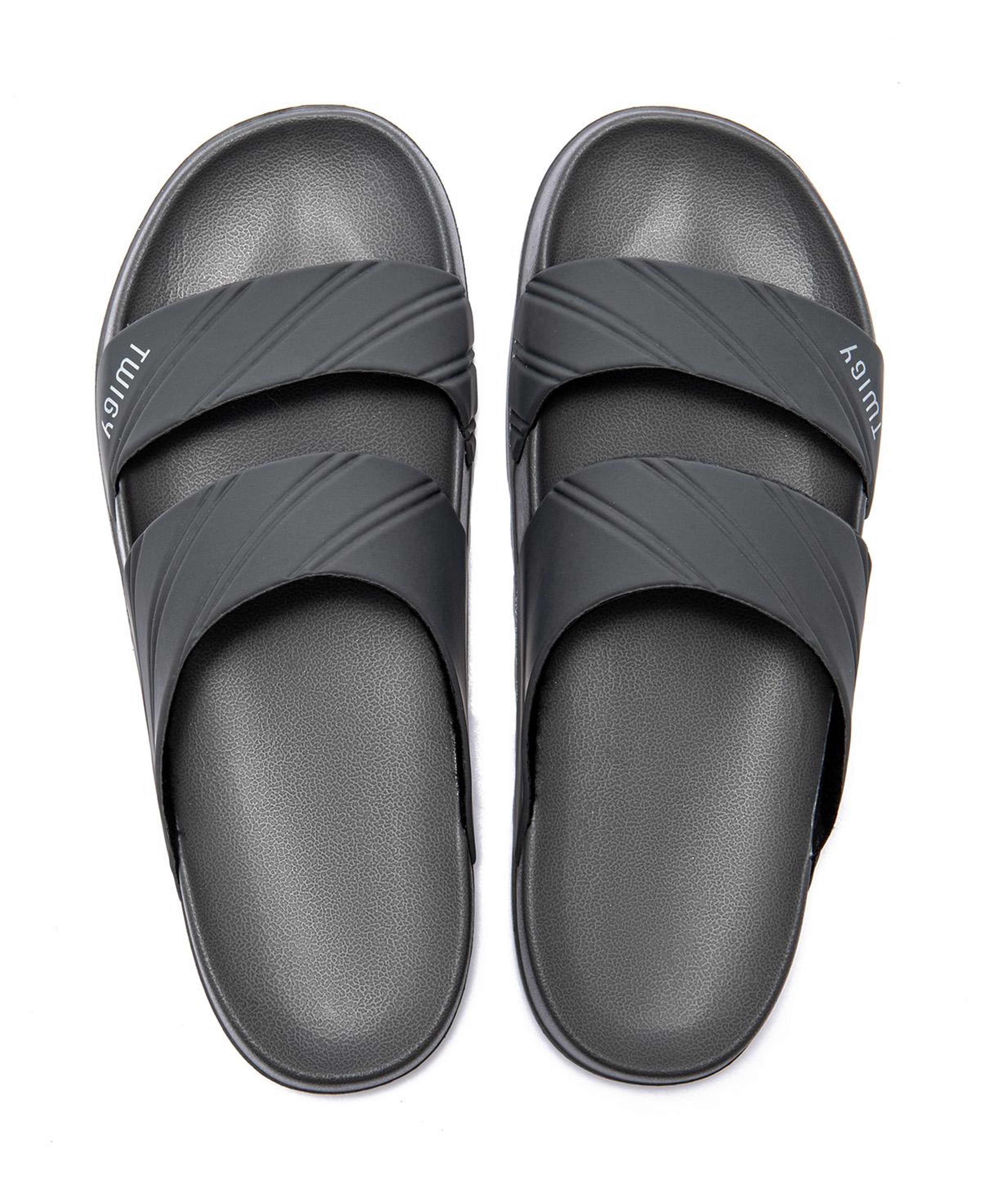 Kevin Çizgili Erkek Terlik Gri 40/45