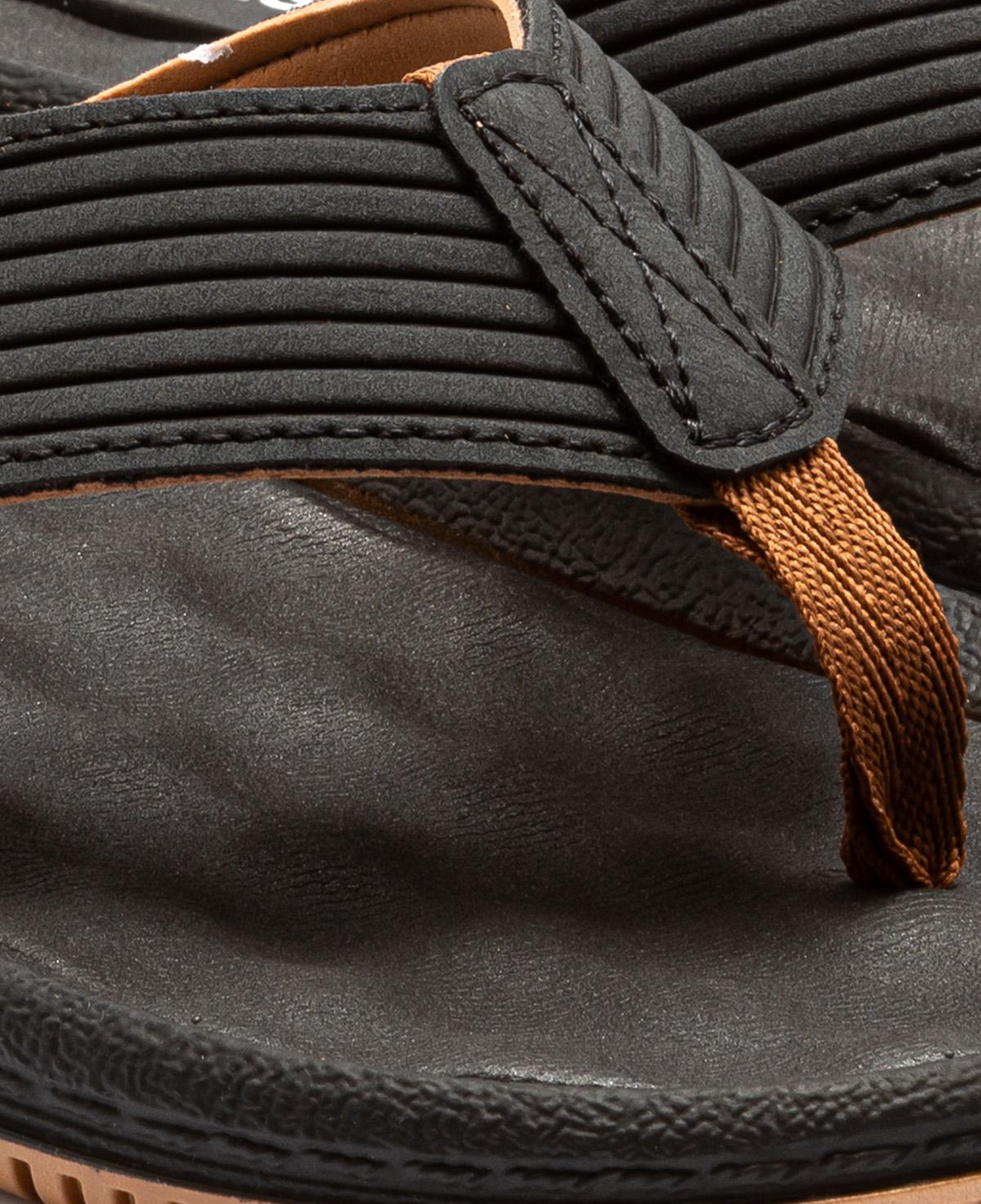 Dunas Erkek Parmak Arası Terlik Siyah-Kahverengi 39/46