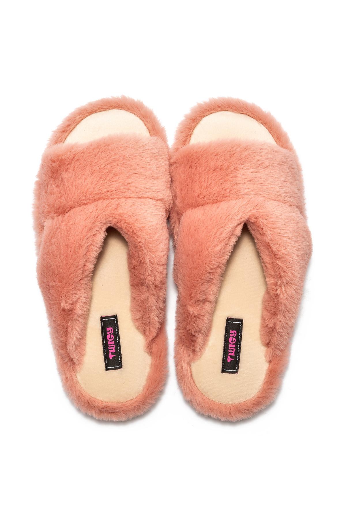 Moli Peluş Kadın Ev Terliği Pembe 36/41