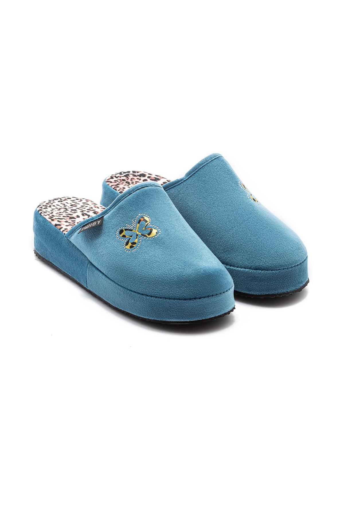 Kelebek Kadın Ev Terliği Mavi 36/40