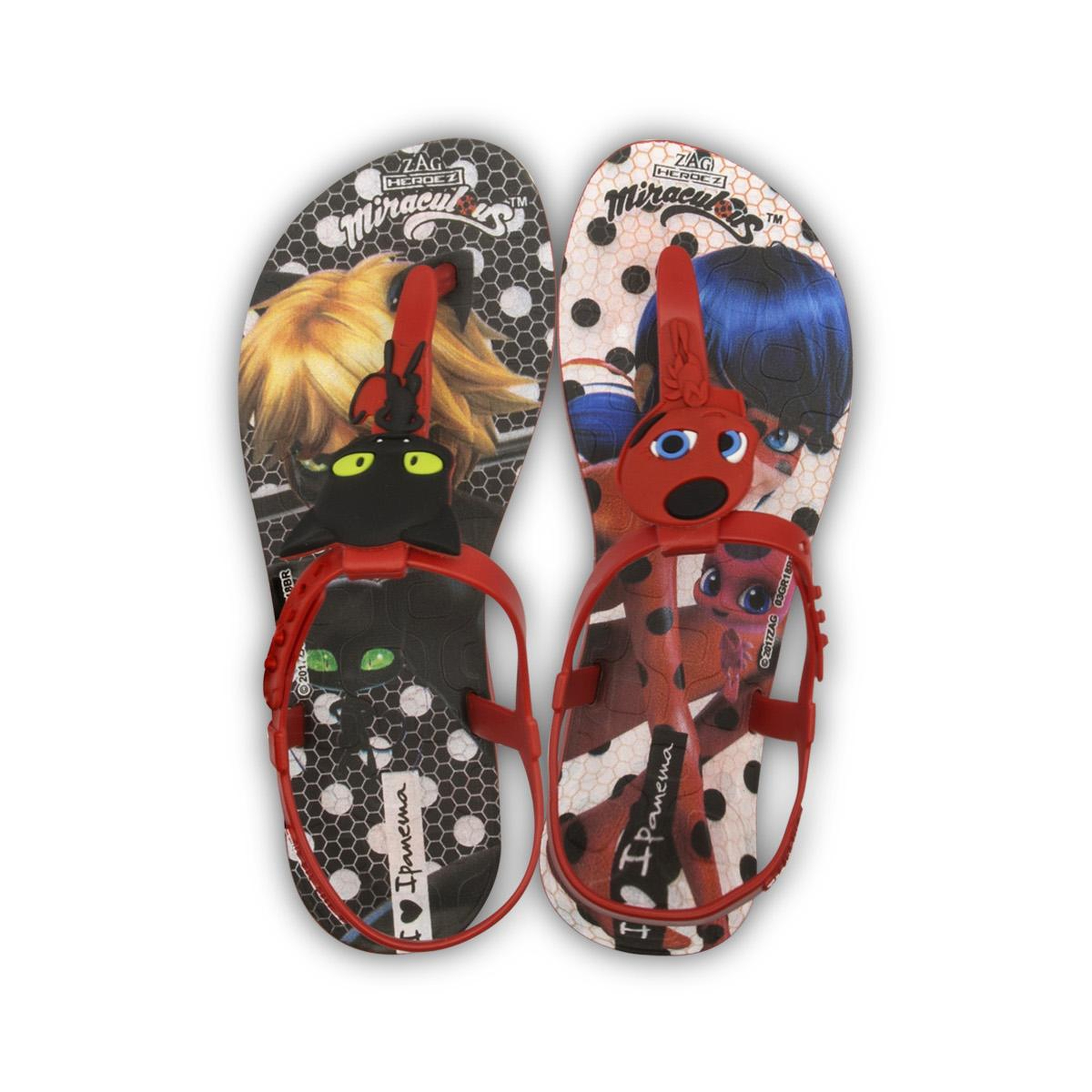 Ladybug Çocuk Sandalet Kırmızı/Siyah 30/35