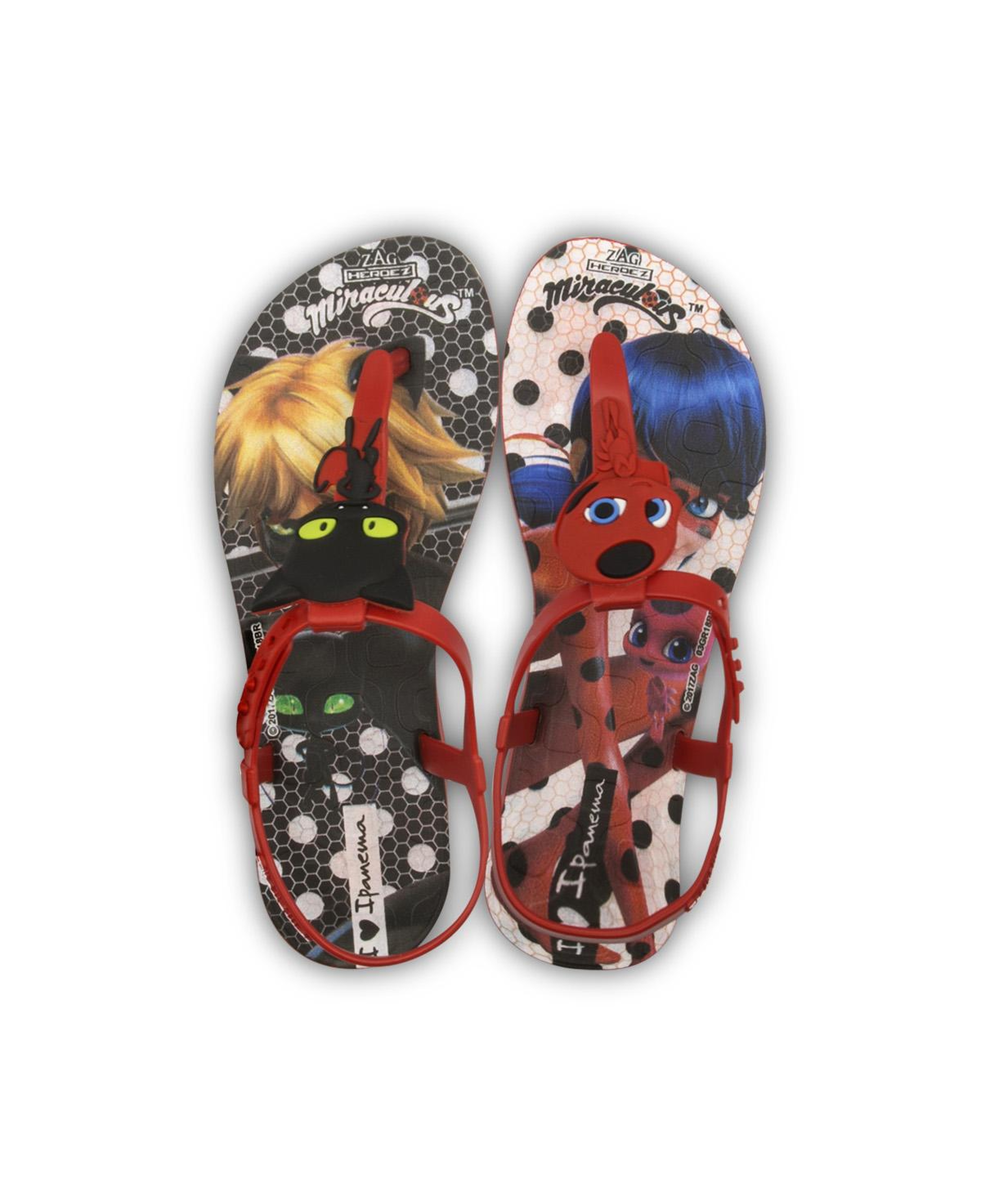 Ladybug Çocuk Sandalet Kırmızı/Siyah 30/35