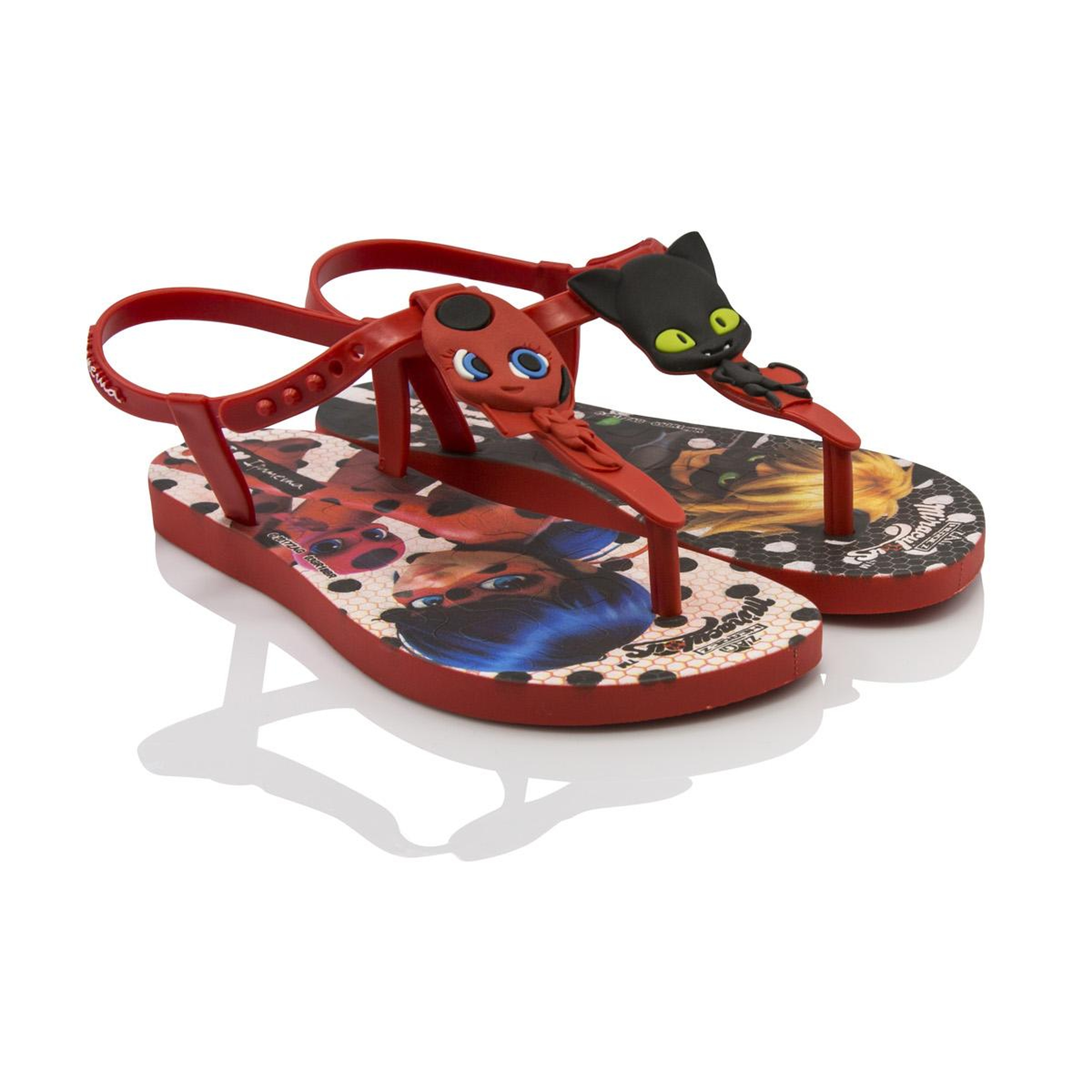 Ladybug Çocuk Sandalet Kırmızı/Siyah 30/35