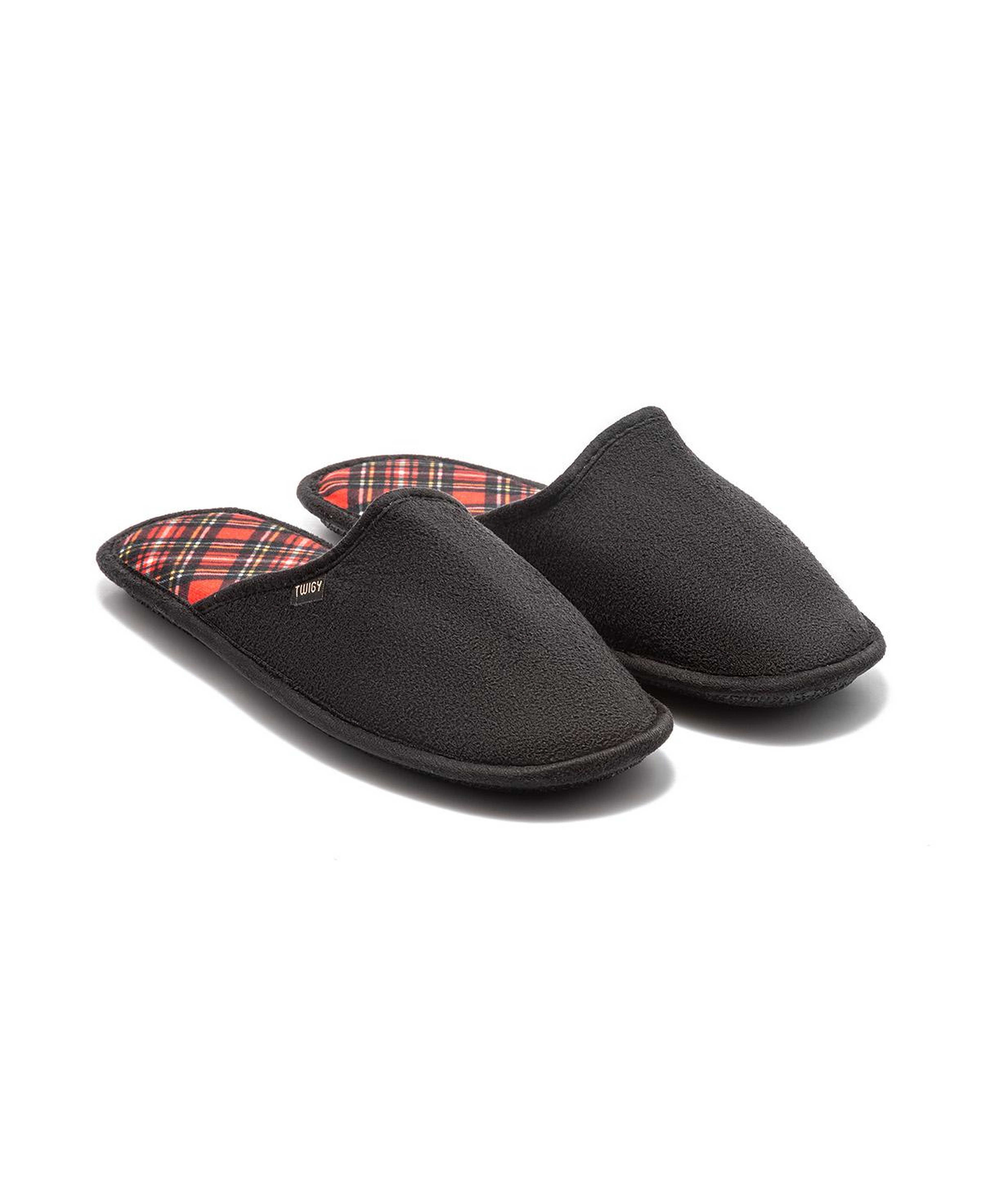 Ekose Erkek Ev Terliği Siyah-Kırmızı 41/46