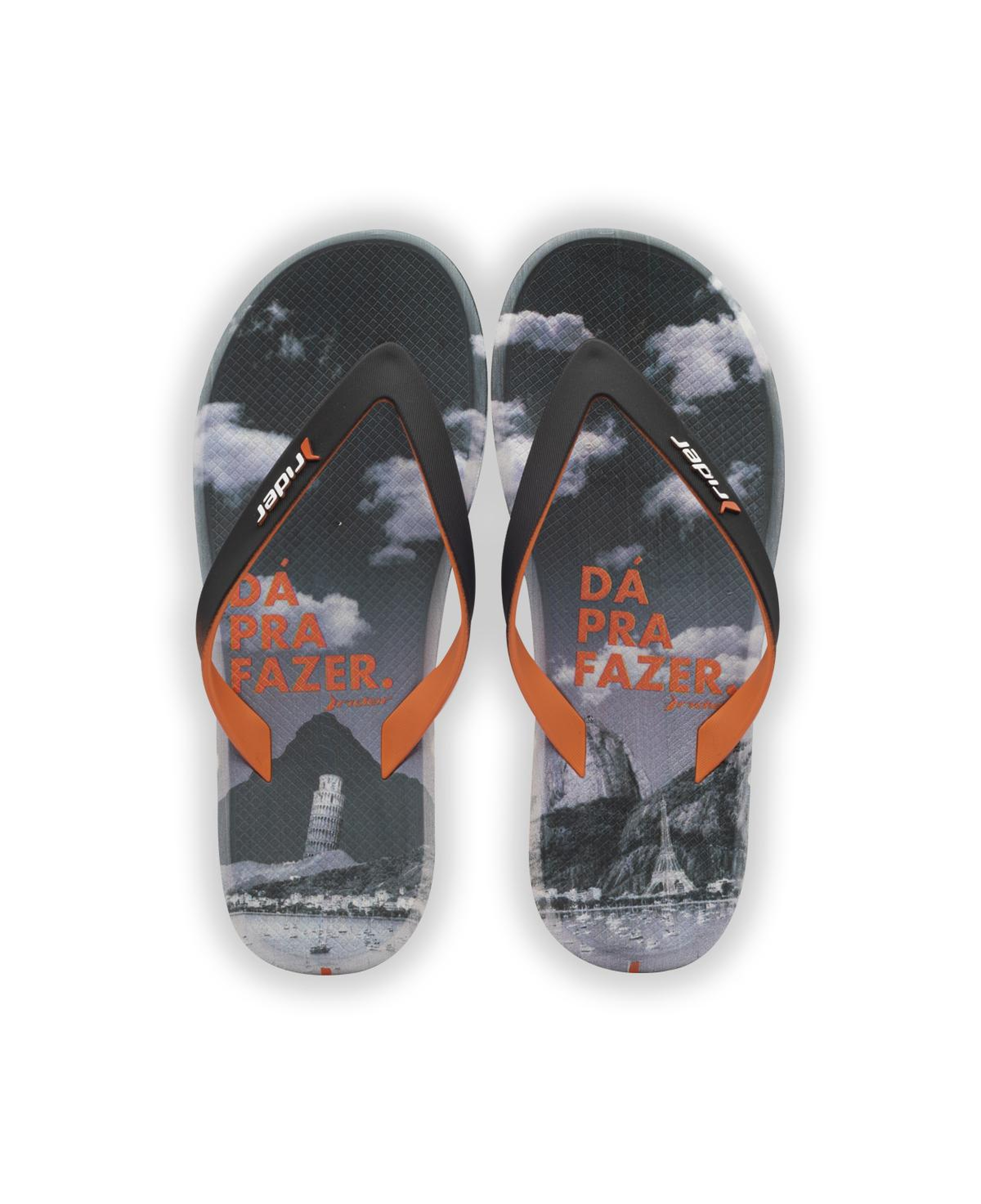 Energy Erkek Parmak Arası Terlik Siyah Turuncu 39/46