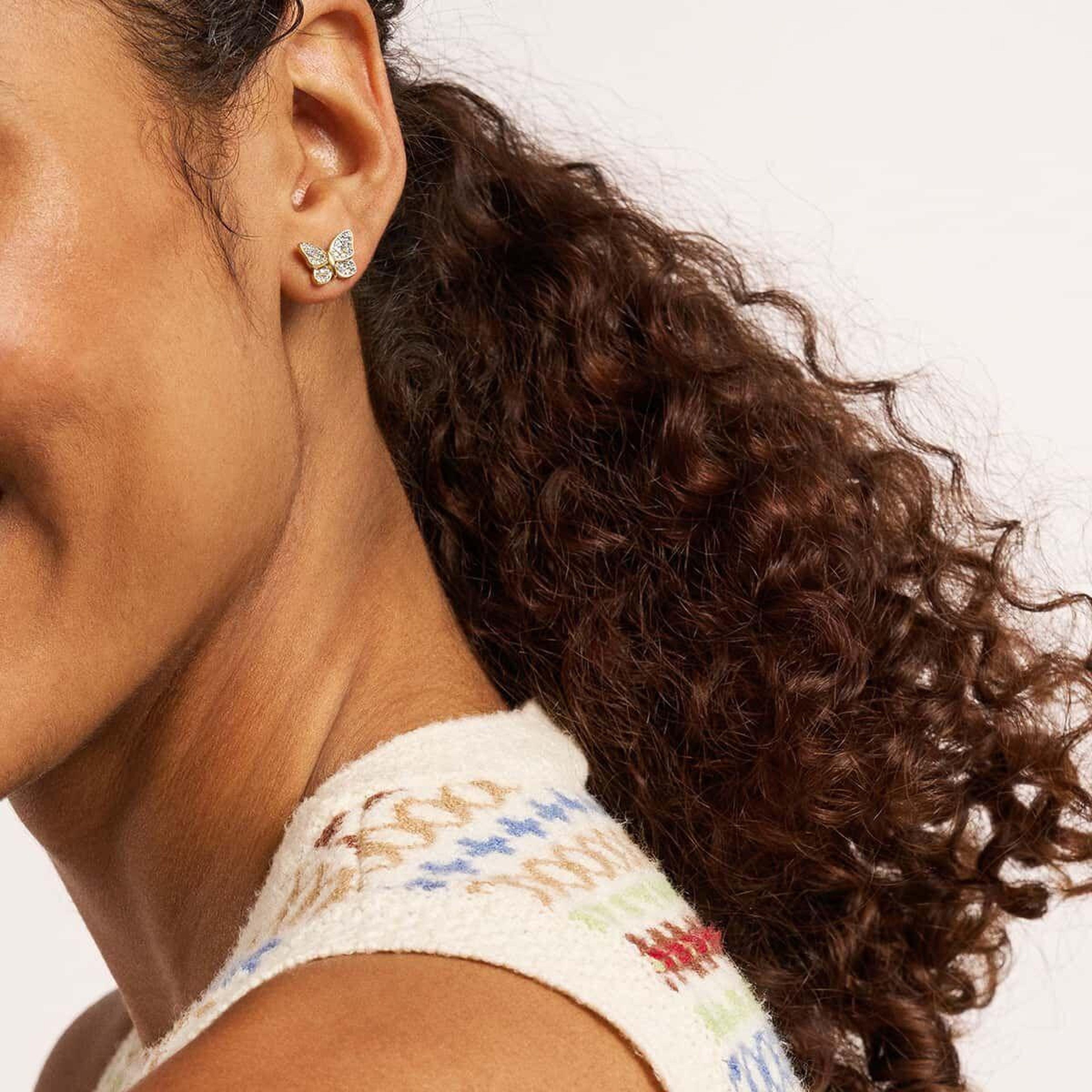 Fossil JF04922-710 Kelebek Kadın Küpe