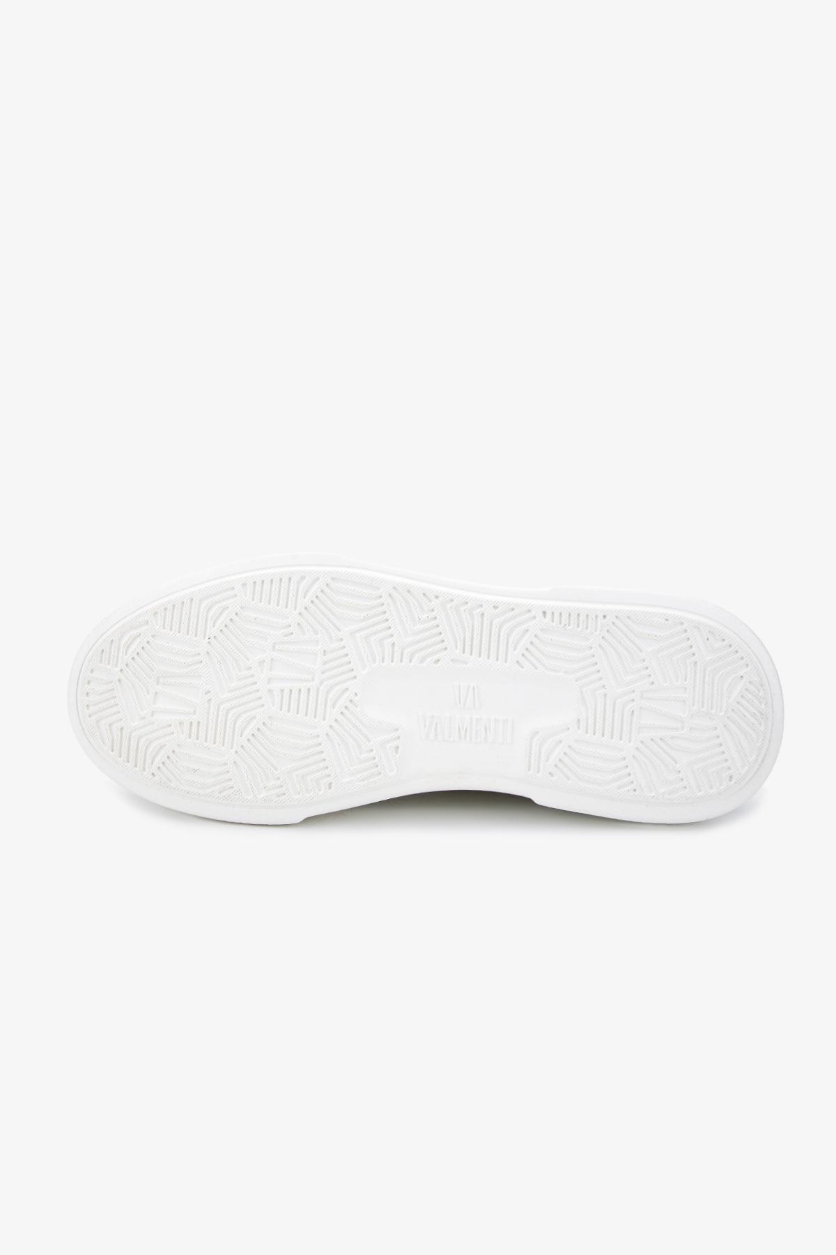 Valmenti Erkek Hakiki Deri Beyaz Sneakers & Spor Ayakkabı